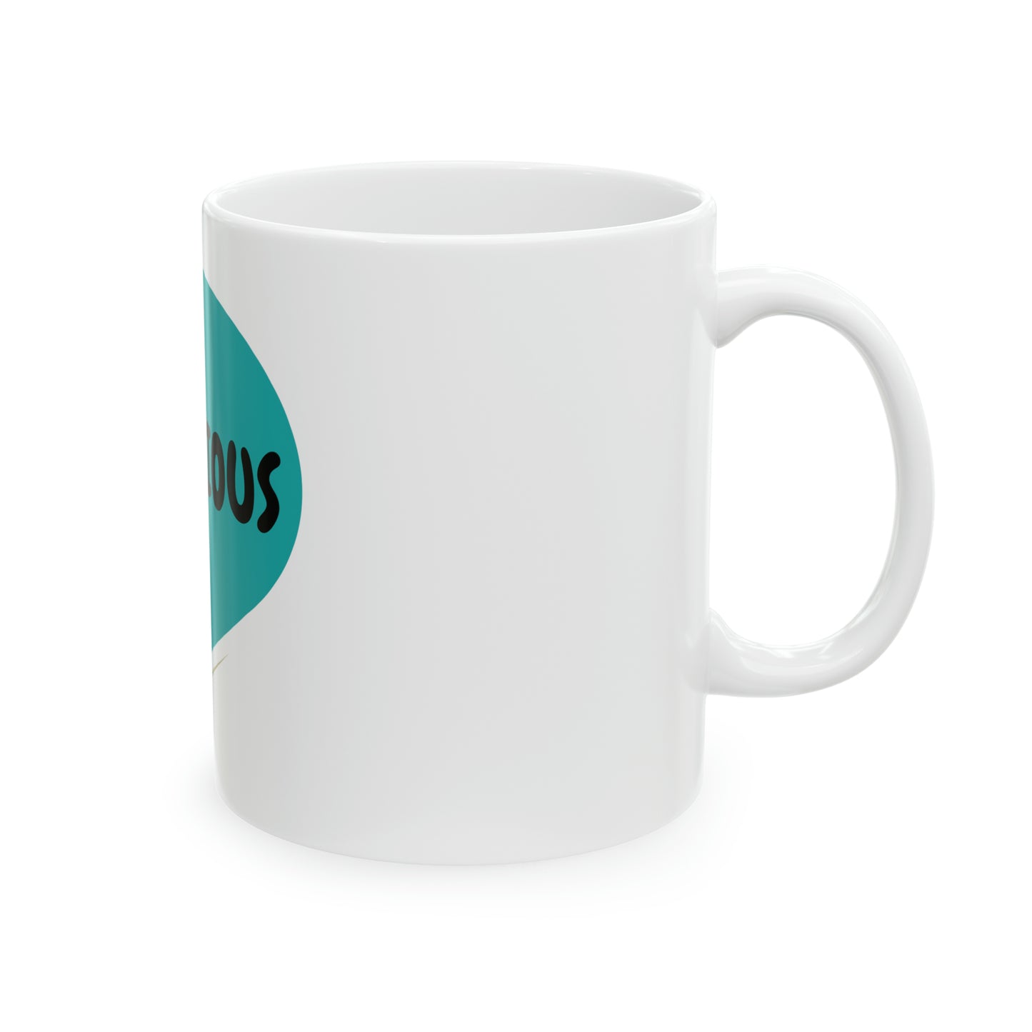 AMBITIOUS COFFEE MUG IN SPEECH BUBBLE INSPIRATIONAL SAYING MUG GIFT FOR COFFEE DRINKER MOTIVATIONAL SAYING AMBITIOUS IN SPEECH BUBBLE CERAMIC MUG 11oz MENTAL AWARENESS PHRASE MUG GIF COFFEE MUG GIFT