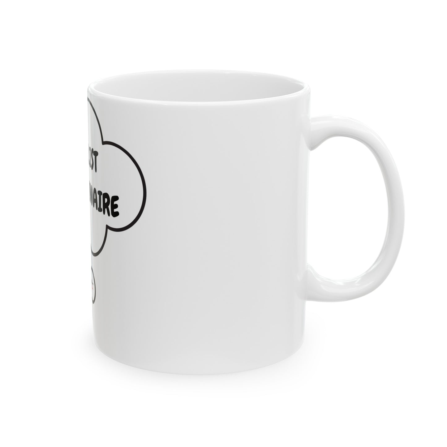 HAIRSTYLIST EXTRAORDINAIRE COFFEE MUG IN THOUGHT BUBBLE FOR COSMOLOGISTS IN THOUGHT BUBBLE CERAMIC 11oz GIFT FOR HAIR STYLIST LOVERS OF COFFEE ENTREPRENEUR GIFT FOR COFFEE DRINKER