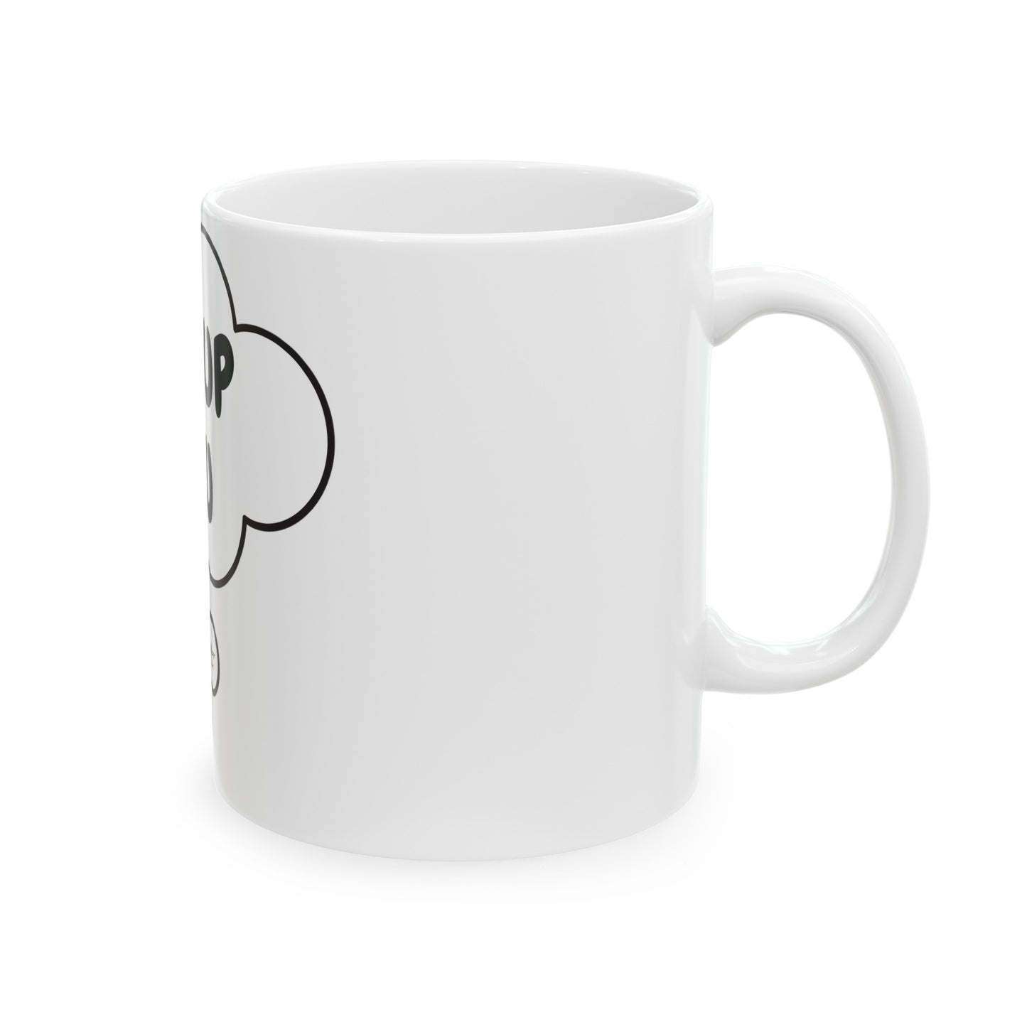 MAKEUP GURU COFFEE MUG IN THOUGHT BUBBLE FOR MAKEUP ARTIST IN THOUGHT BUBBLE CERAMIC 11oz COFFEE LOVER FOR MAKEUP LOVER MAKEUP INFLUENCER GIFT