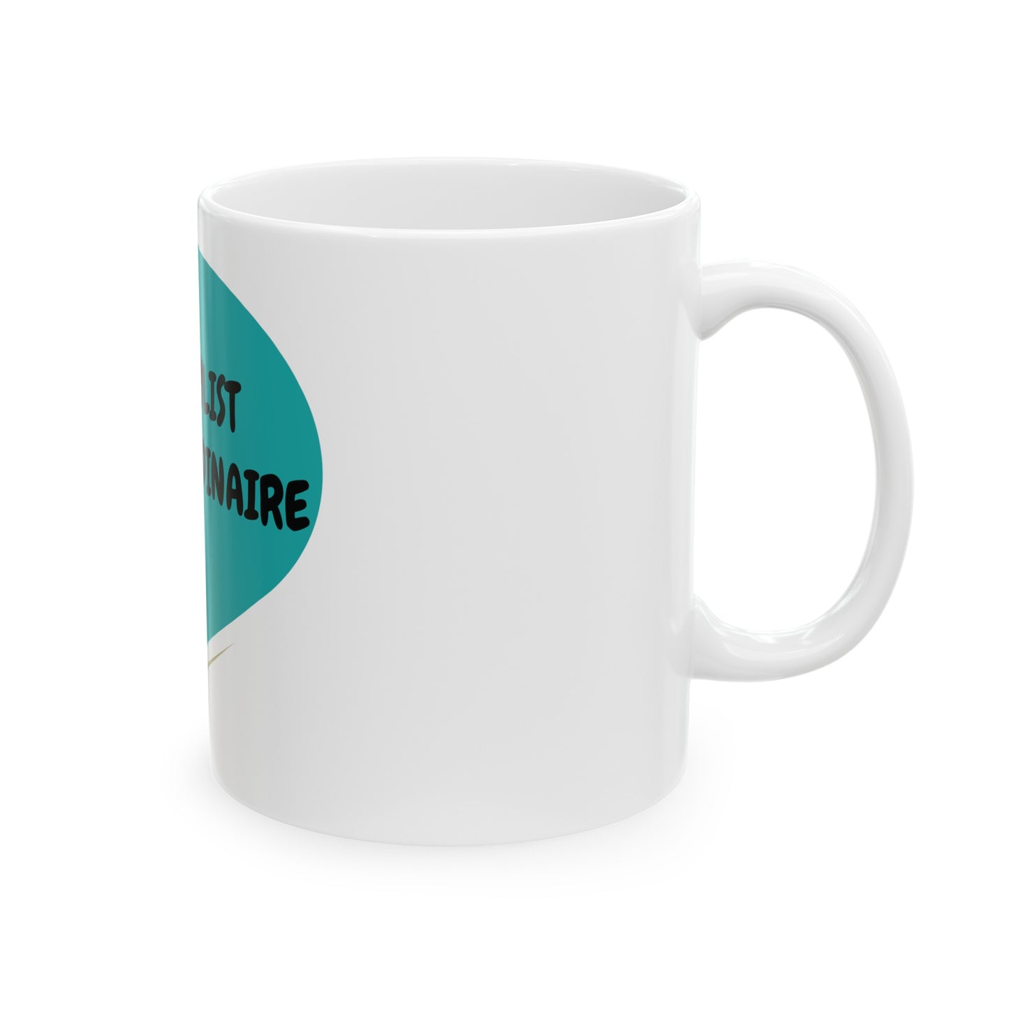 HAIRSTYLIST EXTRAORDINAIRE COFFEE MUG IN SPEECH BUBBLE GIFT FOR HAIR STYLIST LOVERS OF COFFEE ENTREPRENEUR GIFT FOR COFFEE DRINKER IN SPEECH BUBBLE CERAMIC 11oz COFFEE MUG FOR COSMOLOGISTS