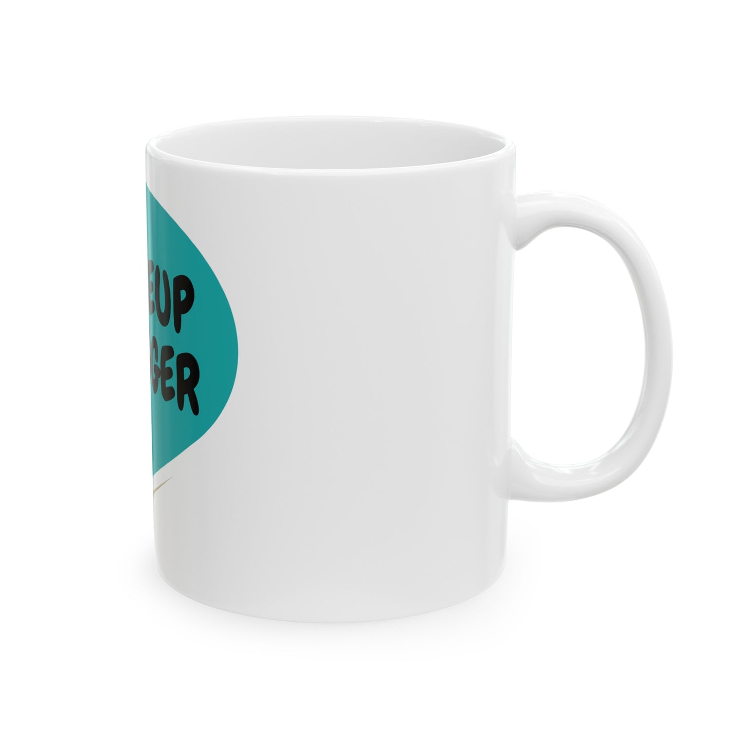 MAKEUP BLOGGER COFFEE MUG IN SPEECH BUBBLE FOR MAKEUP GURU IN SPEECH BUBBLE CERAMIC 11oz BLOGGER JOB COFFEE LOVER FOR MAKEUP LOVER MAKEUP INFLUENCER GIFT