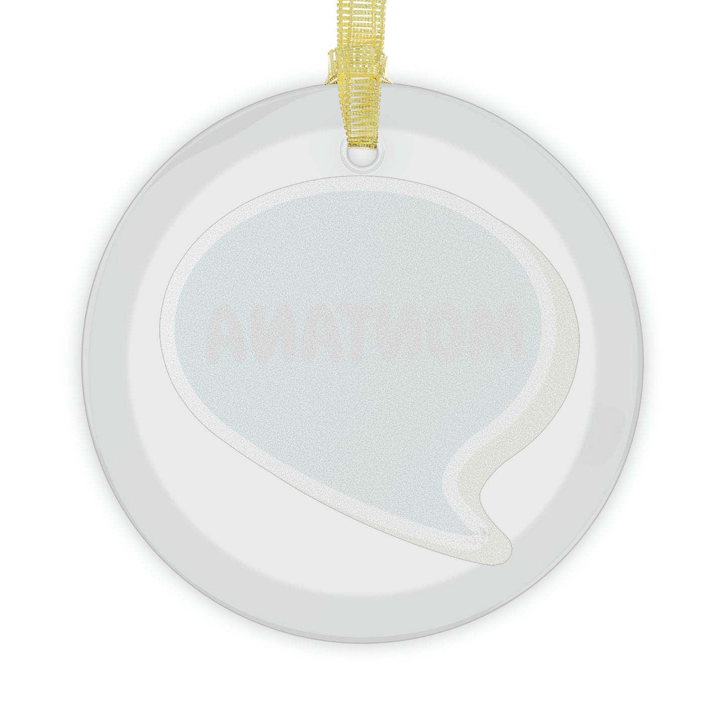 MONTANA GLASS ORNAMENT IN SPEECH BUBBLE FOR FAVORITE STATE DECORATION FOR CHRISTMAS DECOR FOR HOLIDAY DECORATION