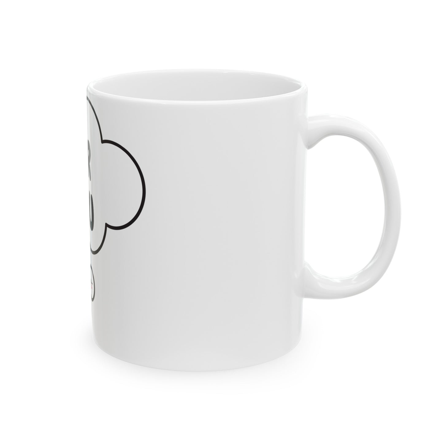 HAIR GURU COFFEE MUG IN THOUGHT BUBBLE MUG FOR HAIRDRESSER ENTREPRENEUR COFFEE LOVER GIFT MUG FOR COSMOLOGISTS IN THOUGHT BUBBLE CERAMIC 11oz COFFEE MUG GIFT FOR HAIR STYLIST