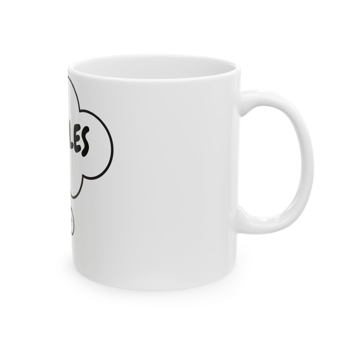 BUNDLES BABE COFFEE MUG IN THOUGHT BUBBLE GIFT FOR HAIR STYLIST IN THOUGHT BUBBLE CERAMIC 11oz HAIR BUNDLE ENTREPRENEUR COFFEE LOVER GIFT MUG FOR COSMOLOGISTS