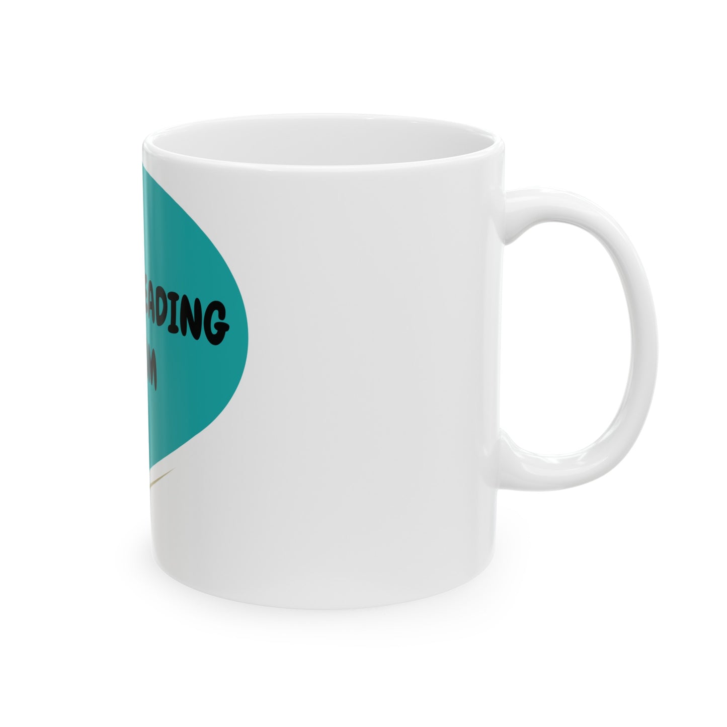 CHEERLEADING MOM COFFEE MUG IN SPEECH BUBBLE GIFT FOR MOM OF CHEERLEADERS IN SPEECH BUBBLE CERAMIC MUG 11oz COFFEE MUG FOR CHEERLEADING MOMS FOR MOTHER'S DAY