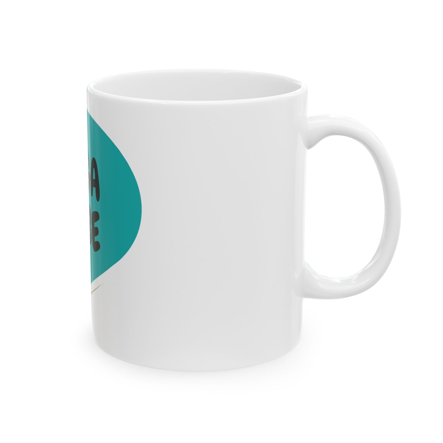 YOGA BABE COFFEE MUG IN SPEECH BUBBLE INFLUENTIAL CREATIVES FOR COFFEE LOVER IN SPEECH BUBBLE CERAMIC 11oz COFFEE DRINKER YOGA BABE COFFEE MUG