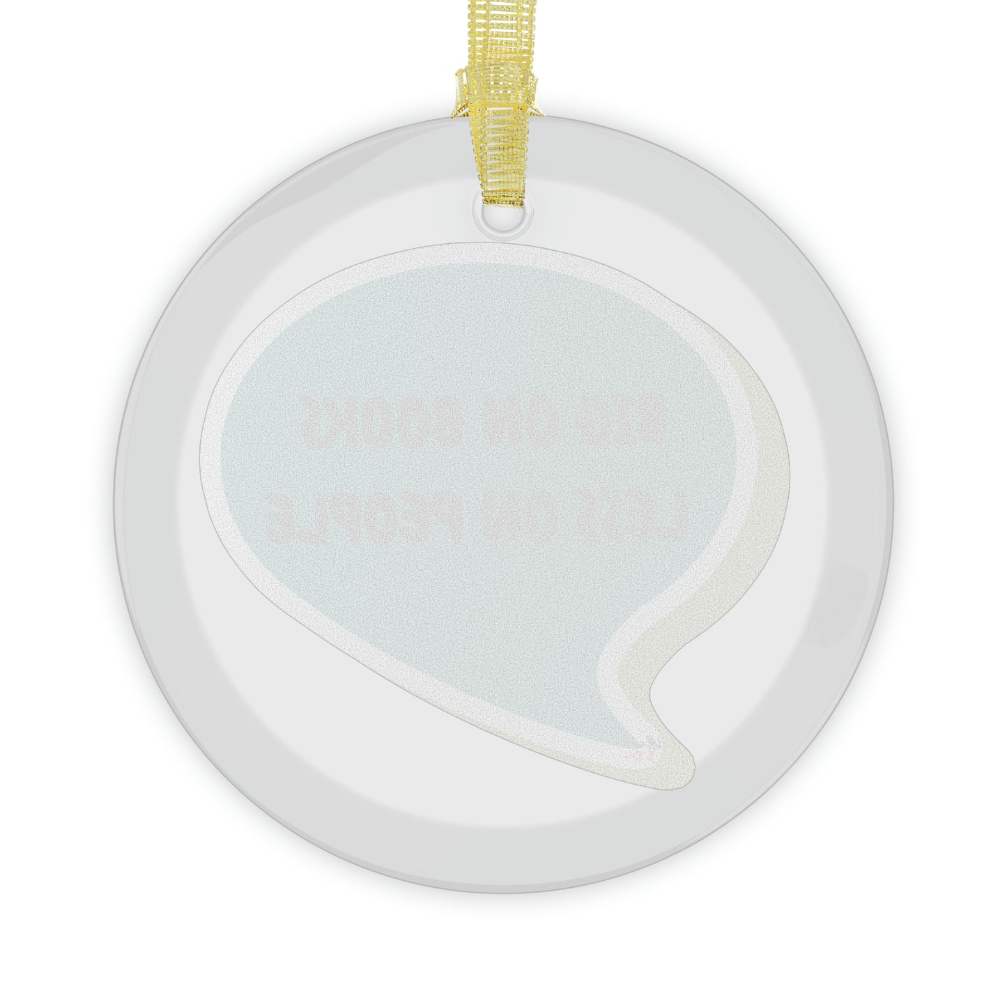 BIG ON BOOKS LESS ON PEOPLE GLASS ORNAMENT IN SPEECH BUBBLE SARCASTIC SAYING HOLIDAY ORNAMENT GIFT FOR CHRISTMAS DECOR HOLIDAY CHRISTMAS GLASS ORNAMENT GIFT FOR HOLIDAYS BOOK LOVERS FUNNY SARCASTIC SAYINGS GLASS ORNAMENT
