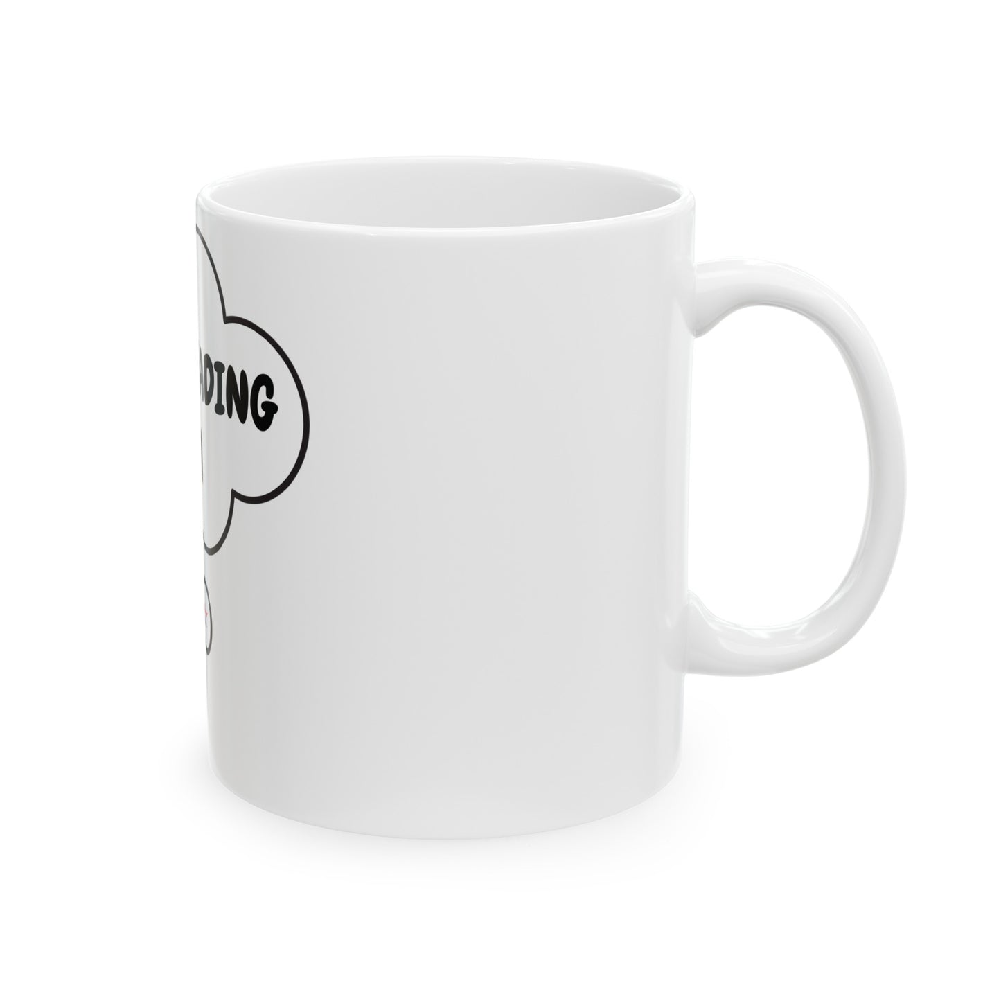 CHEERLEADING MOM COFFEE MUG IN THOUGHT BUBBLE GIFT FOR MOM OF CHEERLEADERS IN THOUGHT BUBBLE CERAMIC MUG 11oz COFFEE MUG FOR CHEERLEADING MOMS FOR MOTHER'S DAY