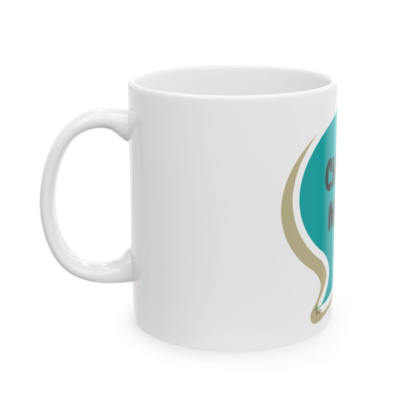CHEER MOM COFFEE MUG GIFT FOR MOM OF CHEERLEADERS IN SPEECH BUBBLE CERAMIC MUG 11oz COFFEE MUG FOR CHEERLEADING MOMS FOR MOTHER'S DAY