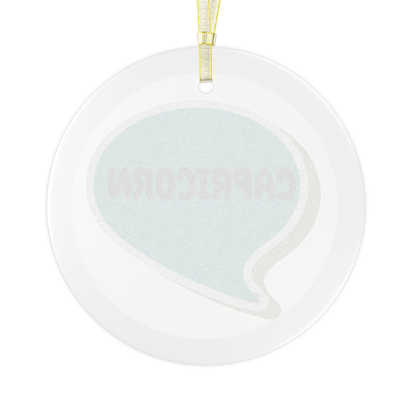 CAPRICORN ZODIAC GLASS ORNAMENT SPEECH BUBBLE BIRTHDAY SIGNS CHRISTMAS TREE ORNAMENT CAPRICORN CONSTELLATION ASTROLOGY SIGNS CHRISTMAS DECORATIONS GIFTS FOR SEASON