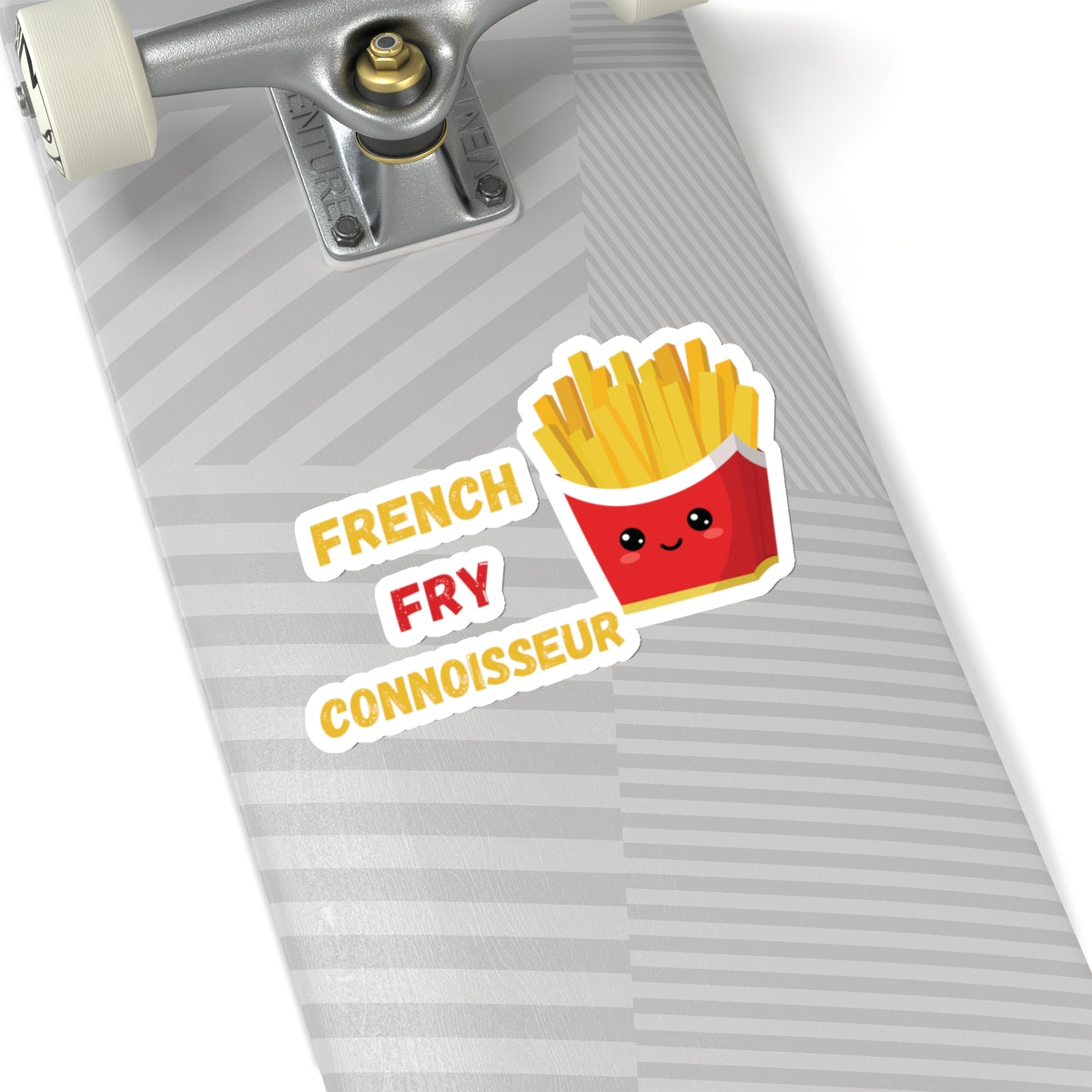 FRENCH FRY CONNOISSEUR STICKER 6X6 BIG STICKER FRENCH FRIES STICKER FRIES STICKER