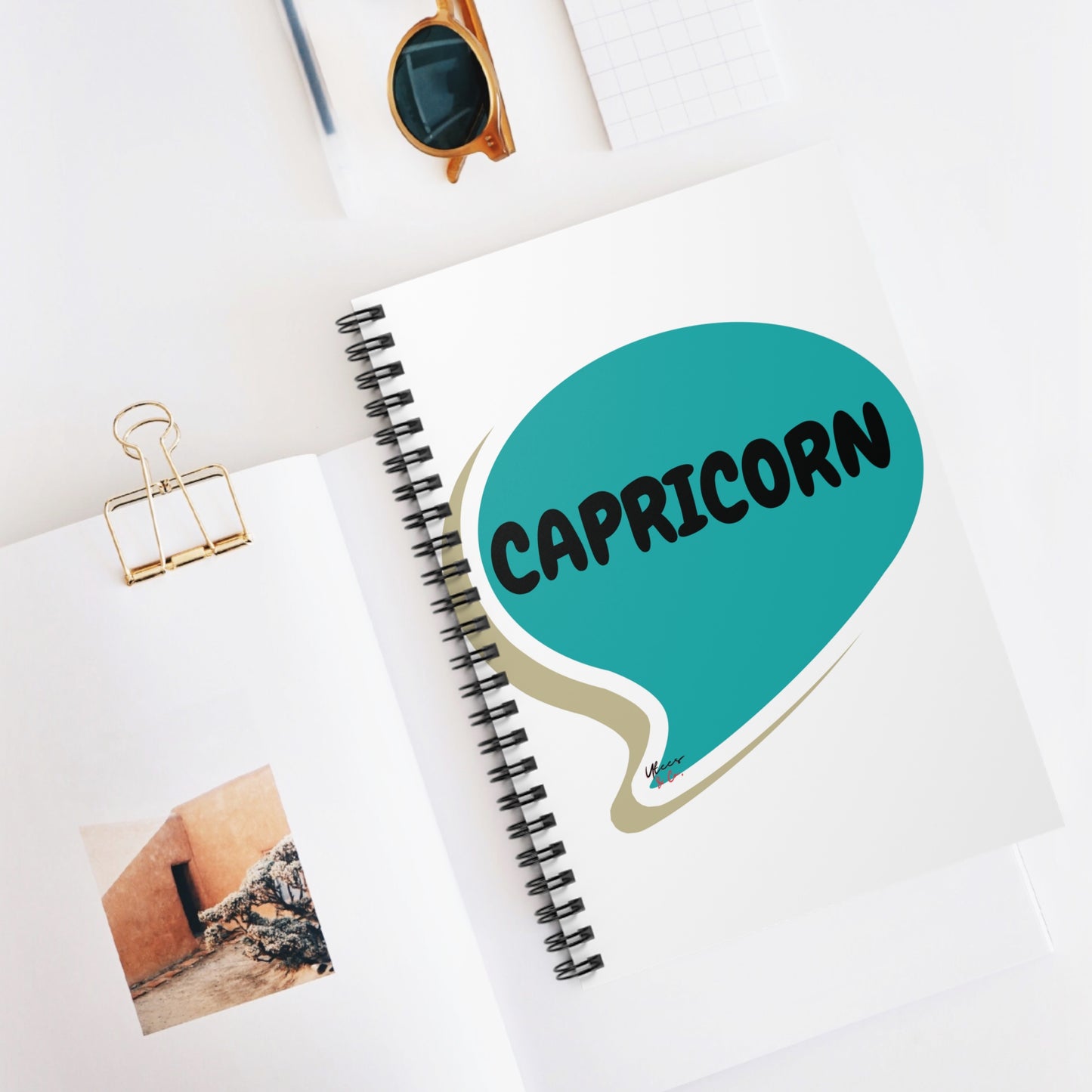 CAPRICORN ZODIAC SIGN SPIRAL NOTEBOOK IN SPEECH BUBBLE CAPRICORN BIRTHDAY SIGN HOROSCOPE SPIRAL NOTEBOOK