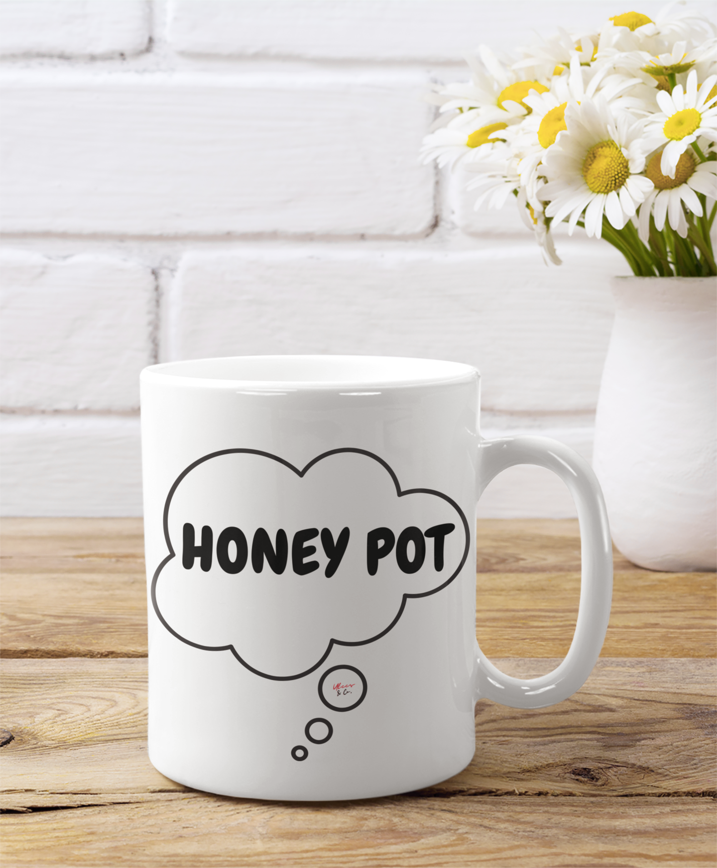 HONEY POT IN THOUGHT BUBBLE MUG CERAMIC MUG 11oz GIFT FUNNY SAYINGS MUG SARCASTIC SAYINGS MUG GIFT