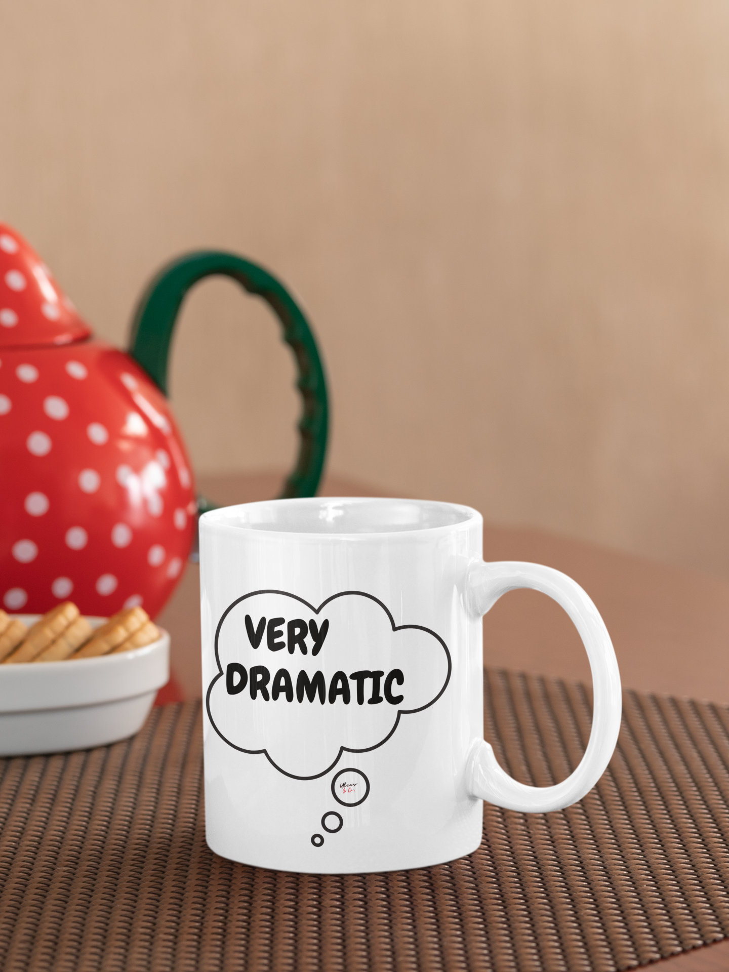 VERY DRAMATIC COFFEE MUG CERAMIC 11oz IN THOUGHT BUBBLE SARCASTIC MUG FOR COFFEE LOVERS FUNNY COFFEE MUG FOR COFFEE DRINKERS