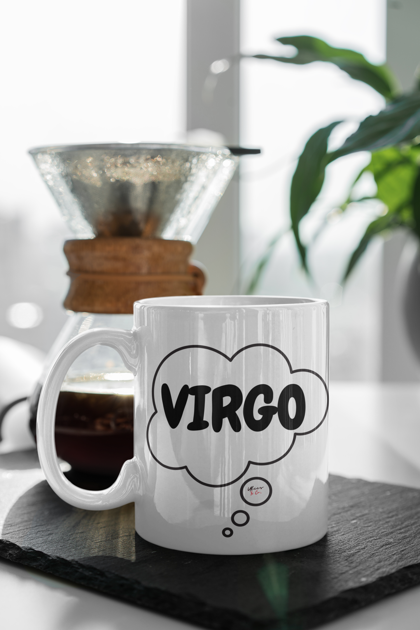 VIRGO ZODIAC SIGN COFFEE MUG GIFT HOROSCOPE SIGN MUG IN THOUGHT BUBBLE CERAMIC MUG 11oz VIRGO ZODIAC SIGN BIRTHDAY GIFT COFFEE MUG