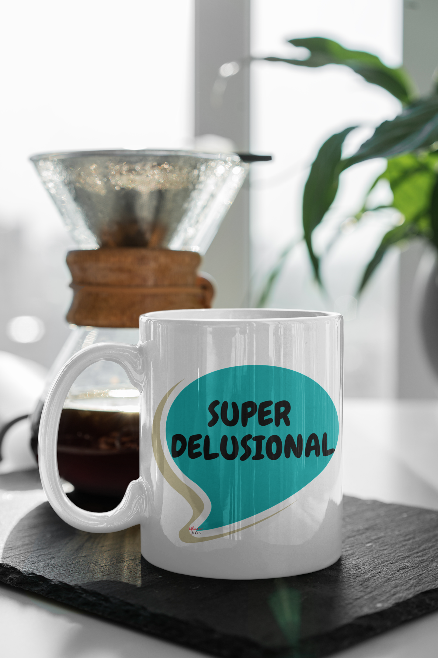 SUPER DELUSIONAL COFFEE MUG SARCASTIC SAYING MUG COFFEE MUG COFFEE DRINKER GIFT SUPER DELUSIONAL IN SPEECH BUBBLE CERAMIC 11oz MUG GIFT FUNNY SAYING MUG GIFT