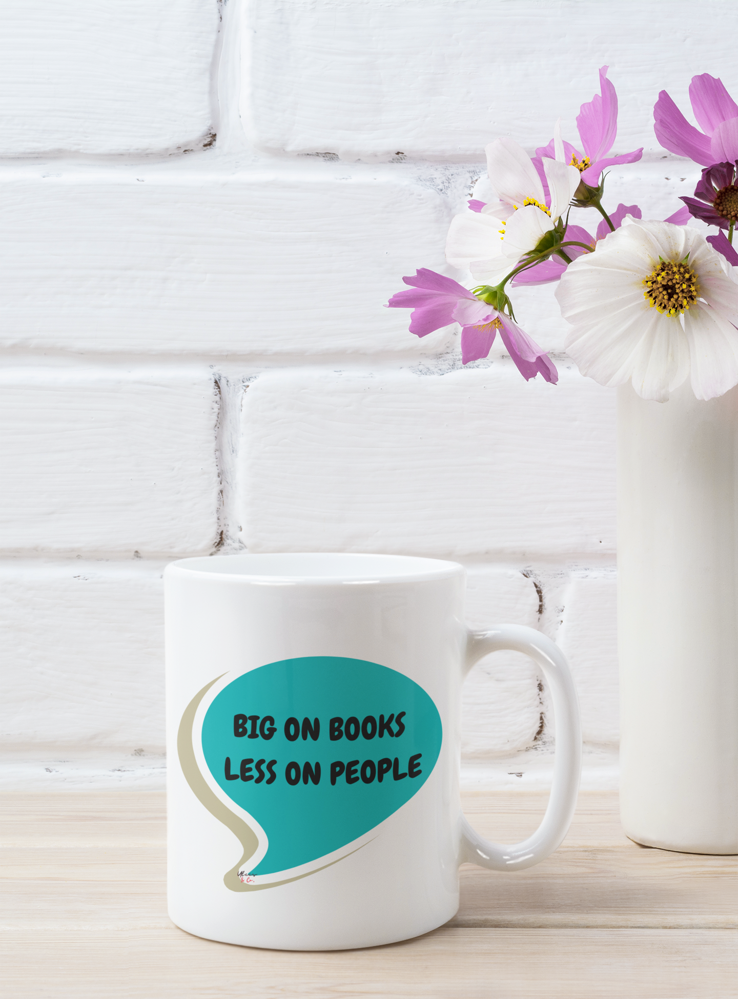 BIG BOOKS LESS ON PEOPLE COFFEE MUG SARCASTIC SAYING ON COFFEE MUG GIFT IN SPEECH BUBBLE CERAMIC MUG 11oz FUNNY SAYINGS GIFT COFFEE LOVER COFFEE MUG READING MUG BOOK MUG SARCASTIC SAYINGS