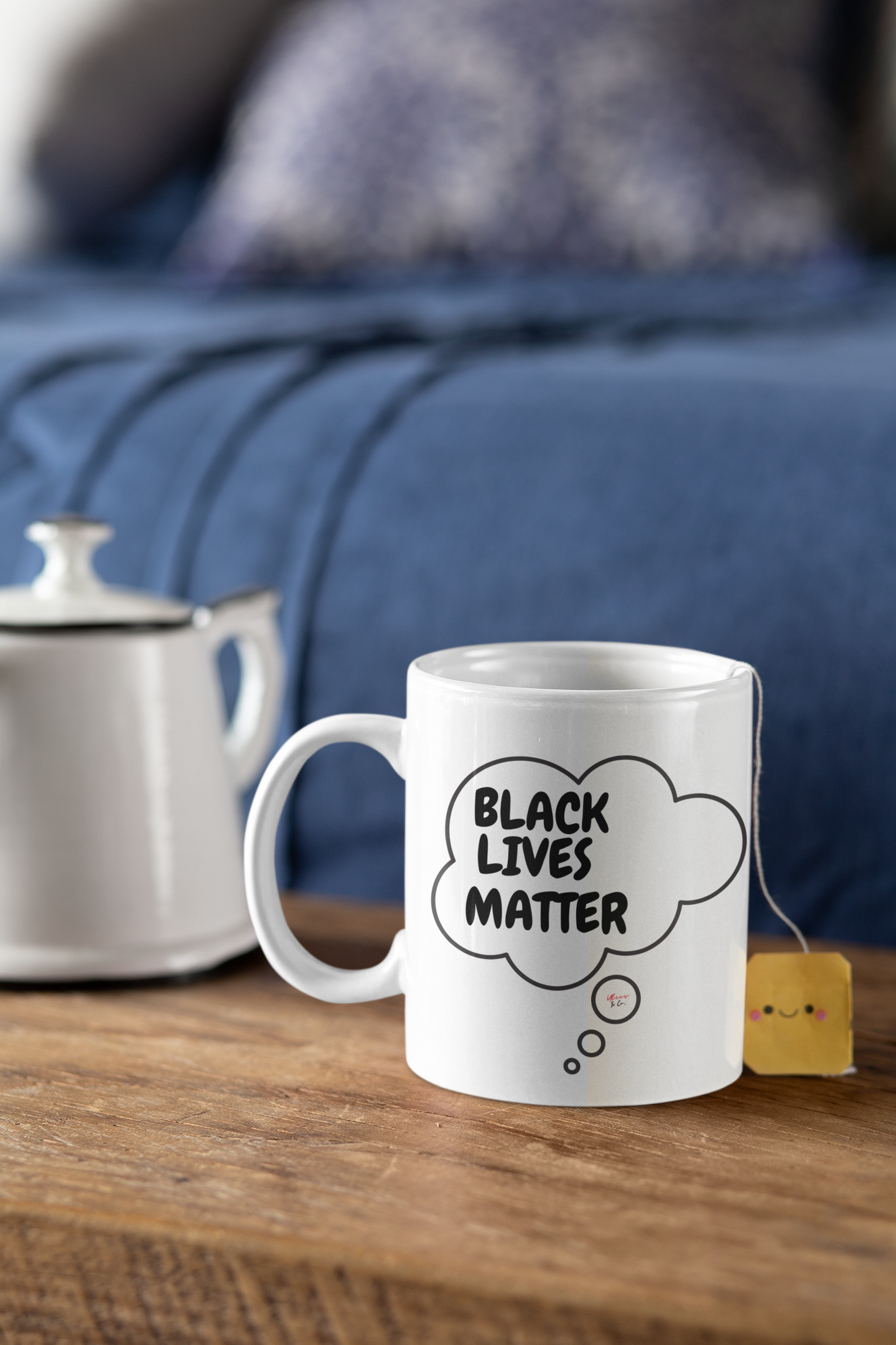 BLACK LIVES MATTER COFFEE MUG IN THOUGHT BUBBLE EQUALITY CERAMIC MUG 11oz