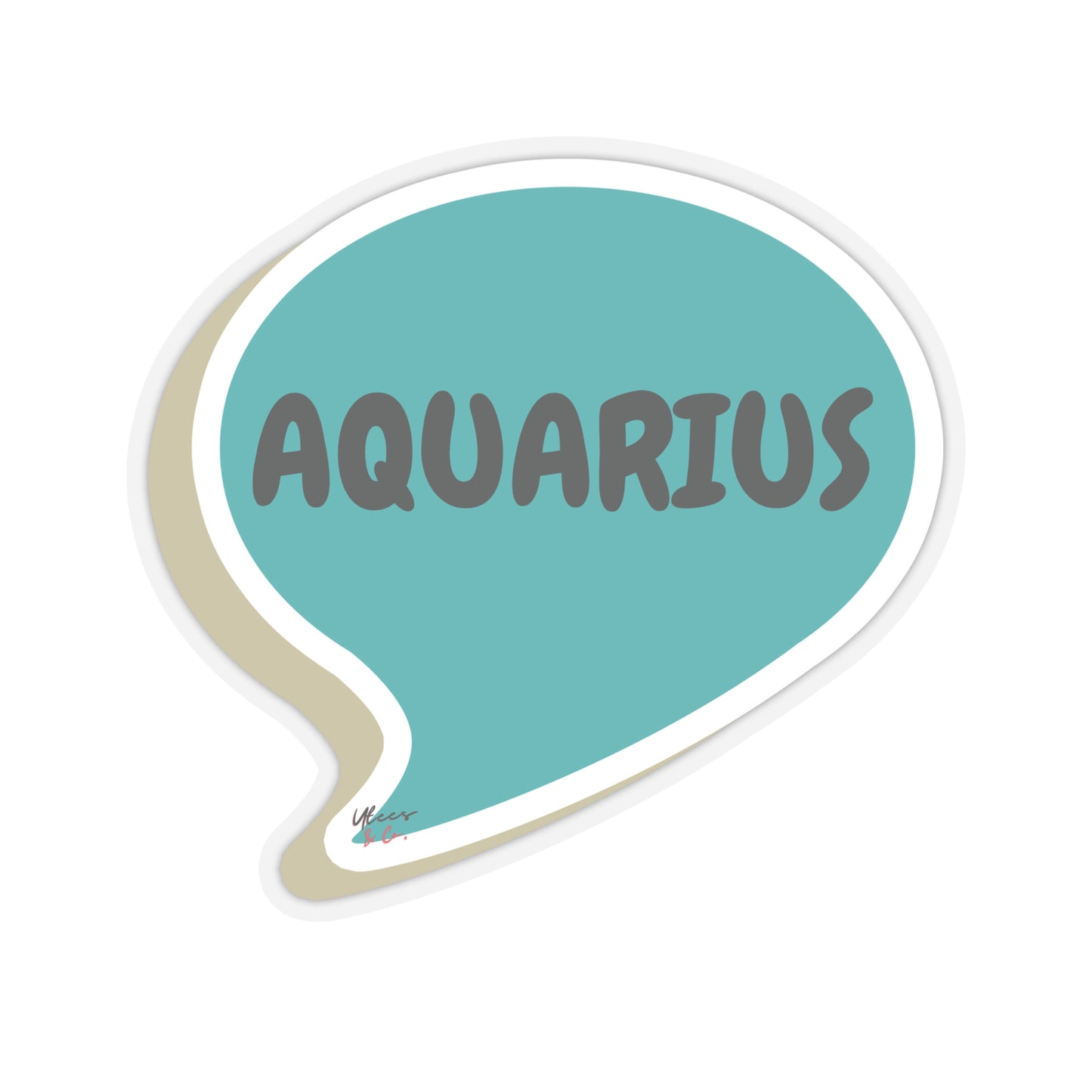 AQUARIUS ZODIAC SIGN BIG STICKER FOR DECORATION HOROSCOPE ASTROLOGY SIGNS GIFT IN SPEECH BUBBLE SINGLE STICKER AQUARIUS ZODIAC SIGNS STATIONARY STICKER SCRAPBOOKING STICKER AQUARIUS BIRTHDAY SIGNS GIFT STICKERS