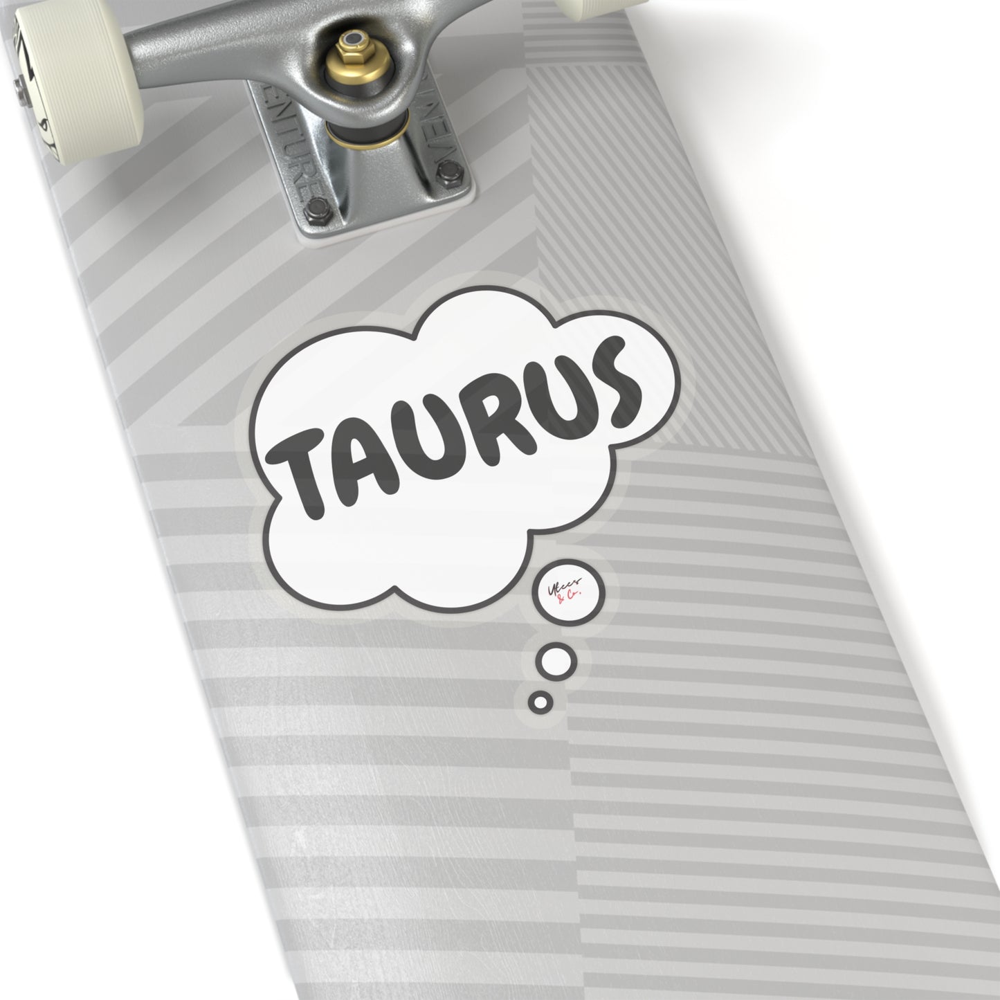 TAURUS ZODIAC SIGN STICKER IN THOUGHT BUBBLE BIRTHDAY SIGN TAURUS OVERSIZED STICKER HOROSCOPE TAURUS SIGN STATIONARY STICKER JOURNAL STICKER