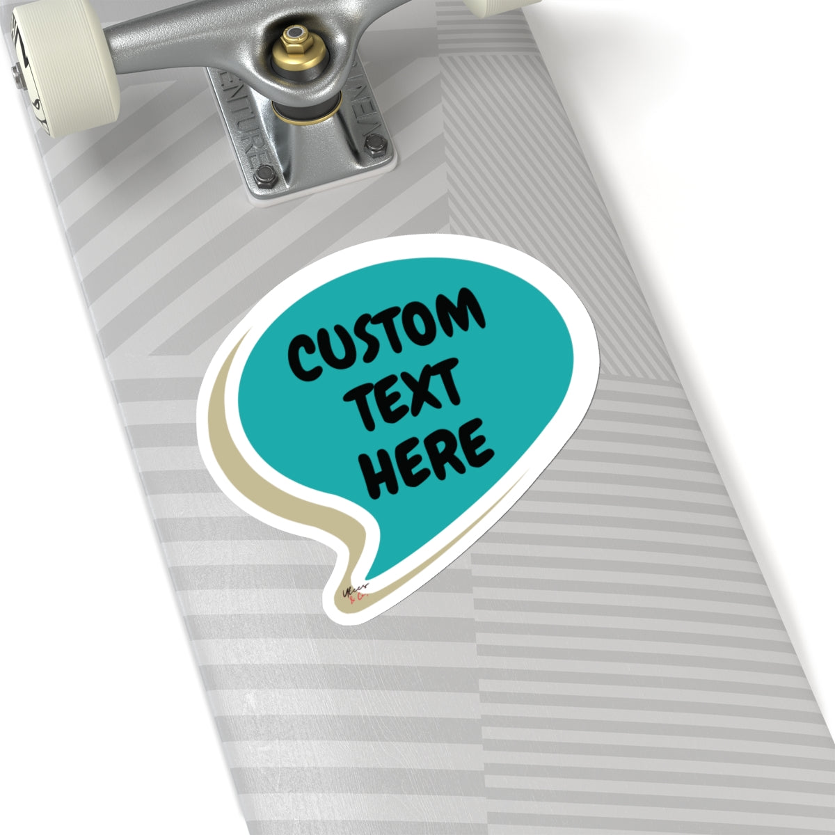 PERSONALIZE BIG STICKER IN SPEECH BUBBLE CUSTOM 6X6 BIG STICKER CUSTOMIZE BIG STICKER