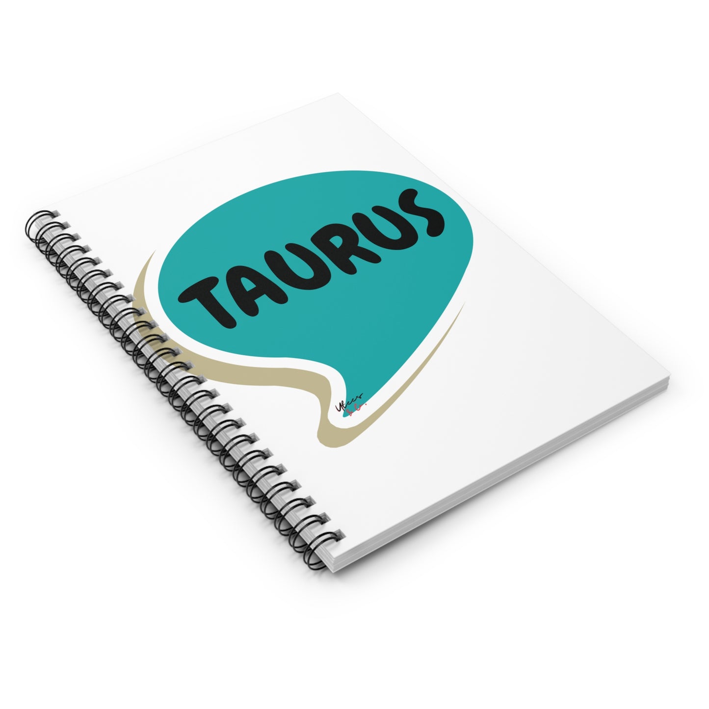 TAURUS ZODIAC SIGN SPIRAL NOTEBOOK IN SPEECH BUBBLE TAURUS BIRTHDAY SIGN HOROSCOPE SPIRAL NOTEBOOK