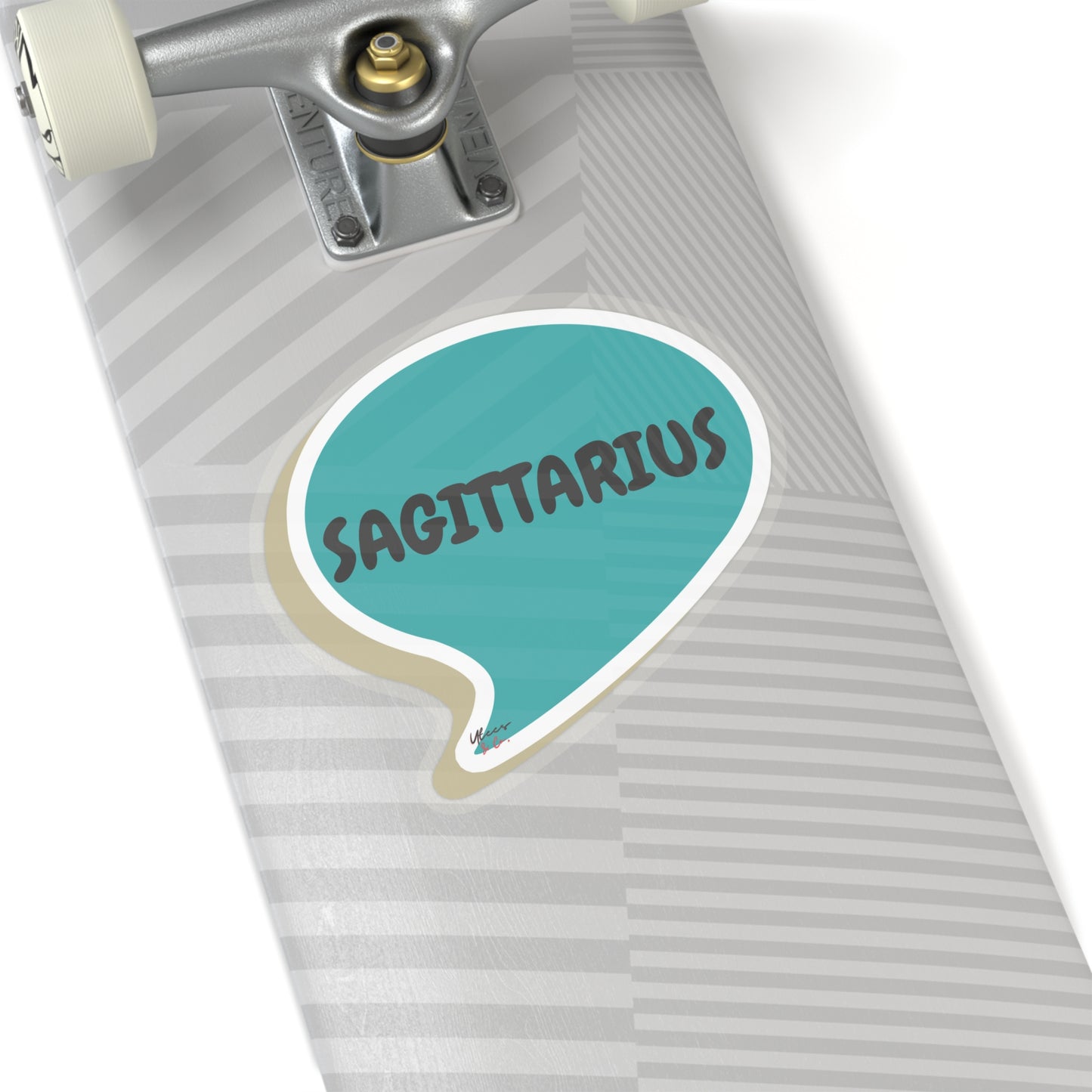 SAGITTARIUS ZODIAC SIGN STICKERS IN SPEECH BUBBLE WHITE STICKERS TRANSPARENT BIG STICKER SAGITTARIUS JOURNAL STICKERS STATIONARY STICKERS