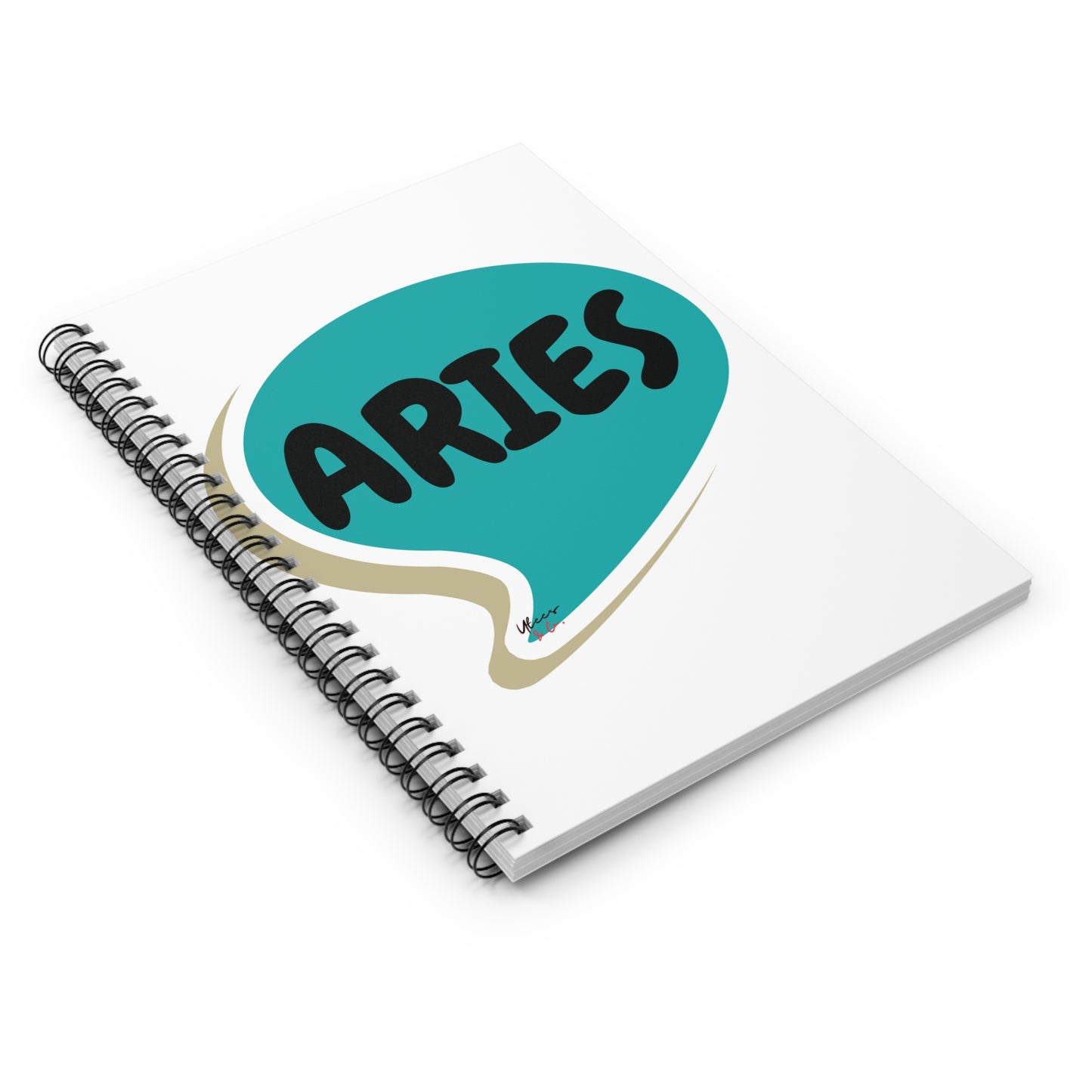 ARIES ZODIAC SIGN SPIRAL NOTEBOOK IN SPEECH BUBBLE ARIES BIRTHDAY SIGN HOROSCOPE SPIRAL NOTEBOOK