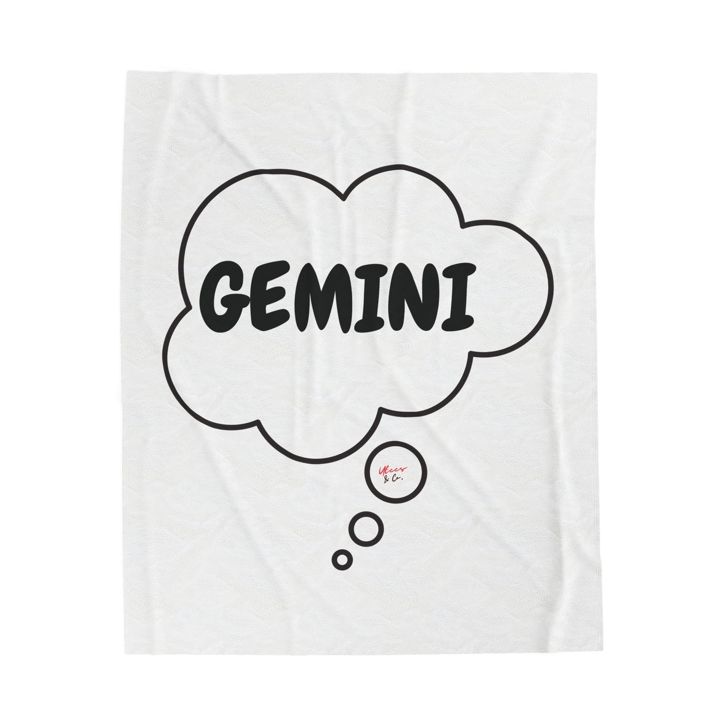 GEMINI ZODIAC SIGN IN THOUGHT BUBBLE VELVETEEN PLUSH BLANKET HOROSCOPE GEMINI SIGN GIFT BIRTHDAY BLANKET GEMINI ASTRONOMY ZODIAC SIGN BLANKET