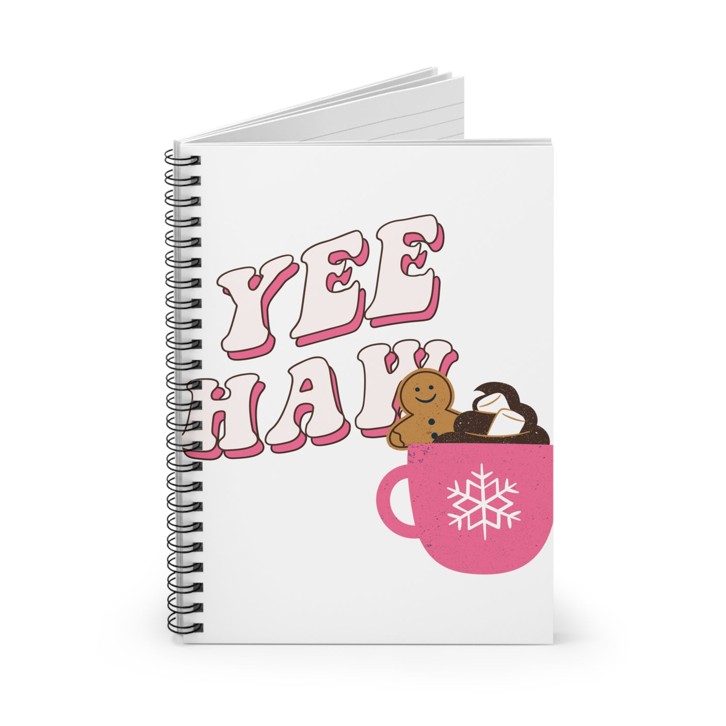 YEE HAW GINGERBREAD NOTEBOOK SPIRAL NOTEBOOK RULED LINE JOURNAL