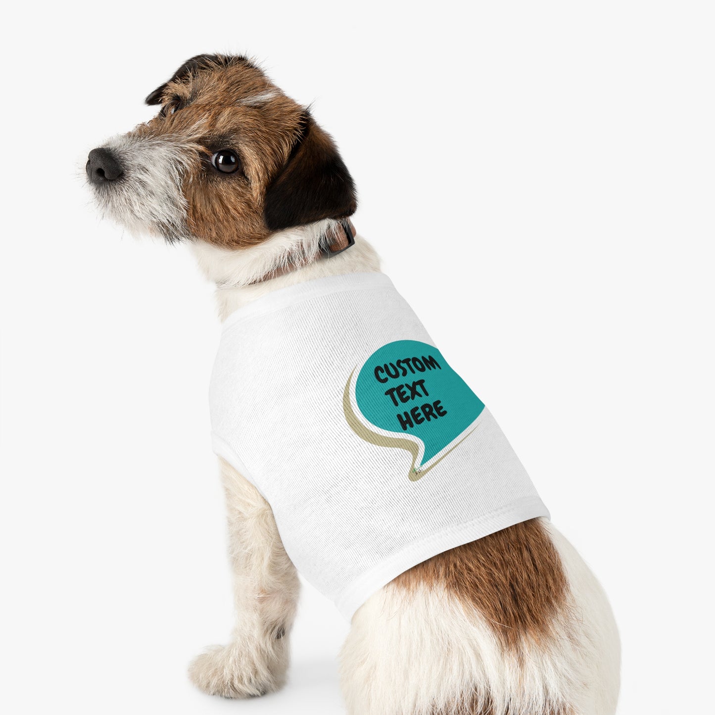 CUSTOMIZED PET TANK TOP TANK SHIRT IN SPEECH BUBBLE PERSONALIZED GRAPHIC UNISEX TANK T-SHIRT FOR DOGS SHIRTS GIFTS FOR CUSTOM PETS SHIRTS FOR PUPPIES DOG  CLOTHING