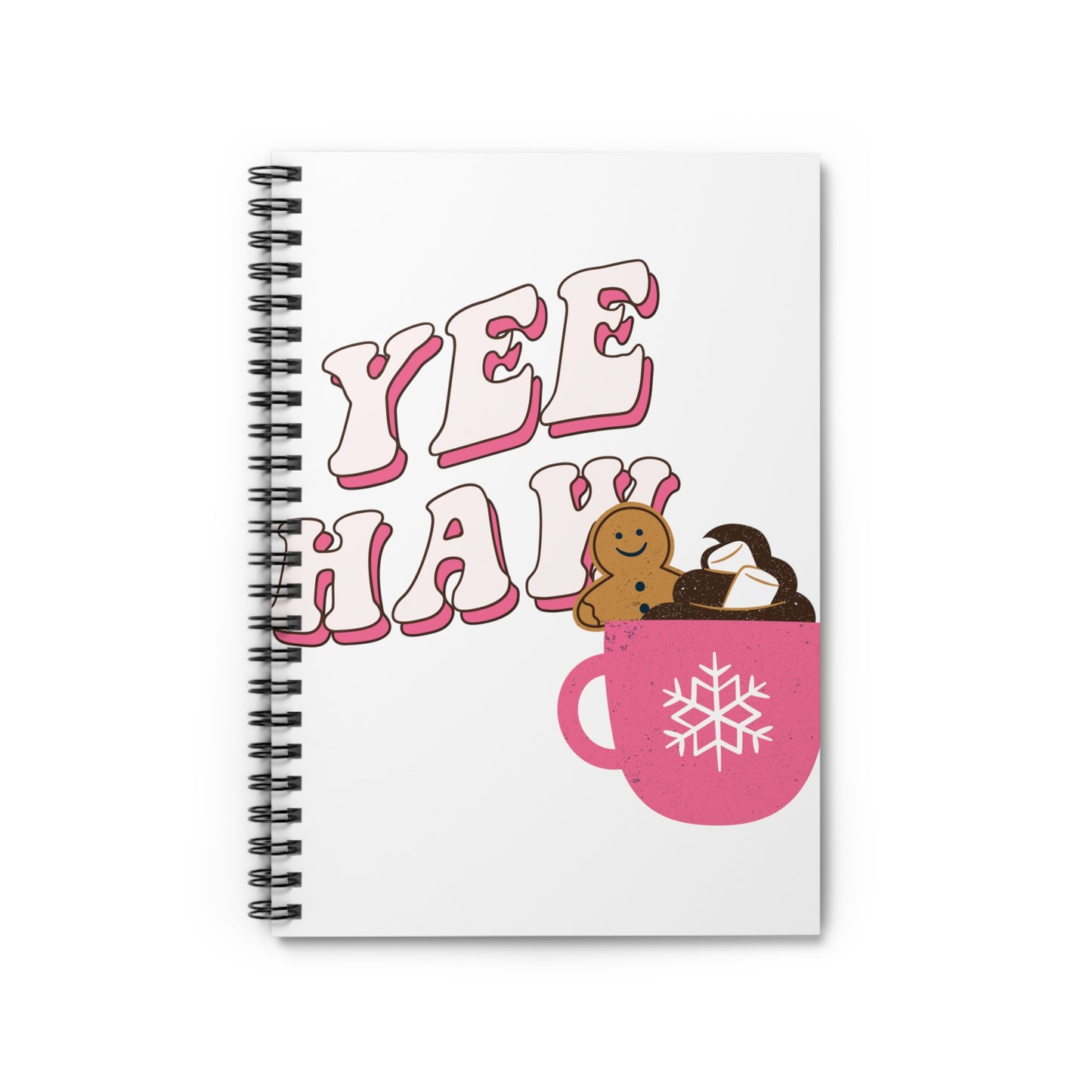 YEE HAW GINGERBREAD NOTEBOOK SPIRAL NOTEBOOK RULED LINE JOURNAL