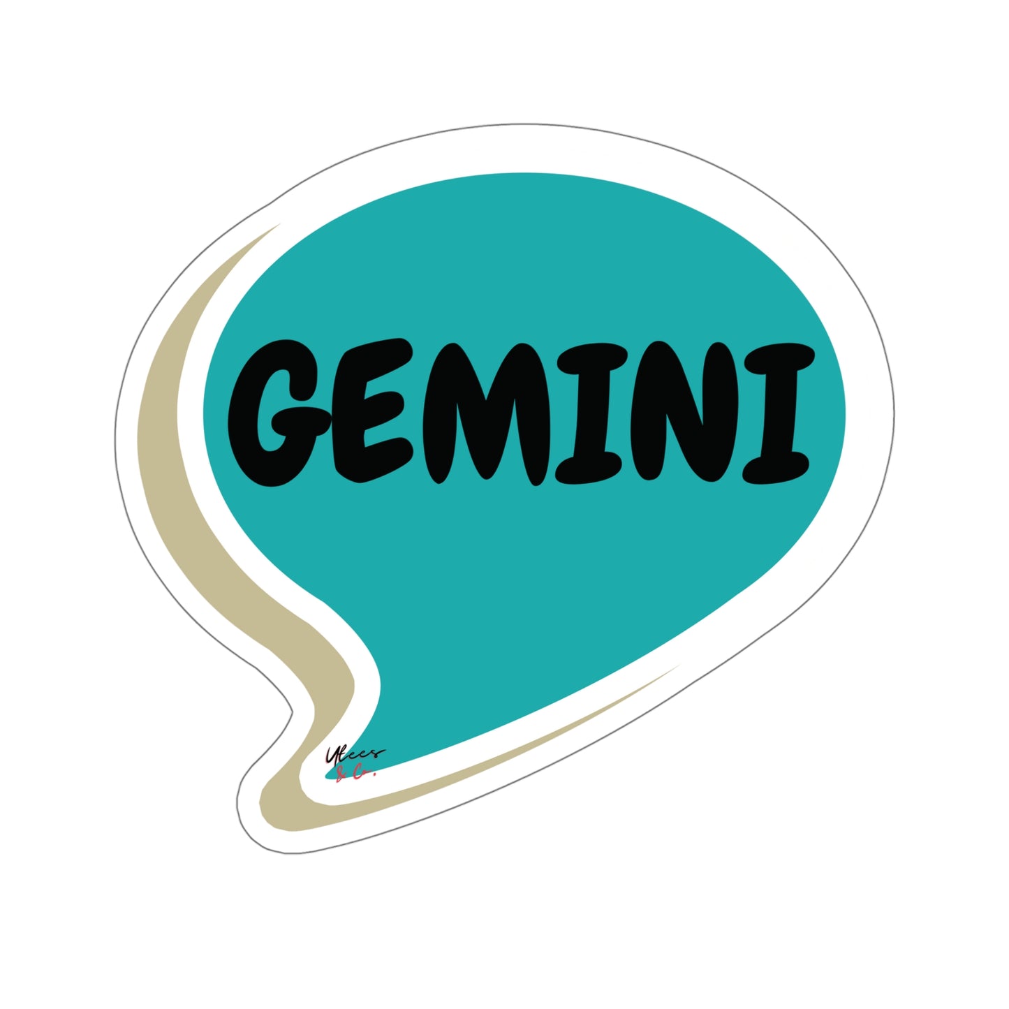 GEMINI ZODIAC SIGN STICKER IN SPEECH BUBBLE GEMINI STICKER JOURNAL STICKERS STATIONARY STICKER GEMINI BIRTHDAY SIGN STICKERS