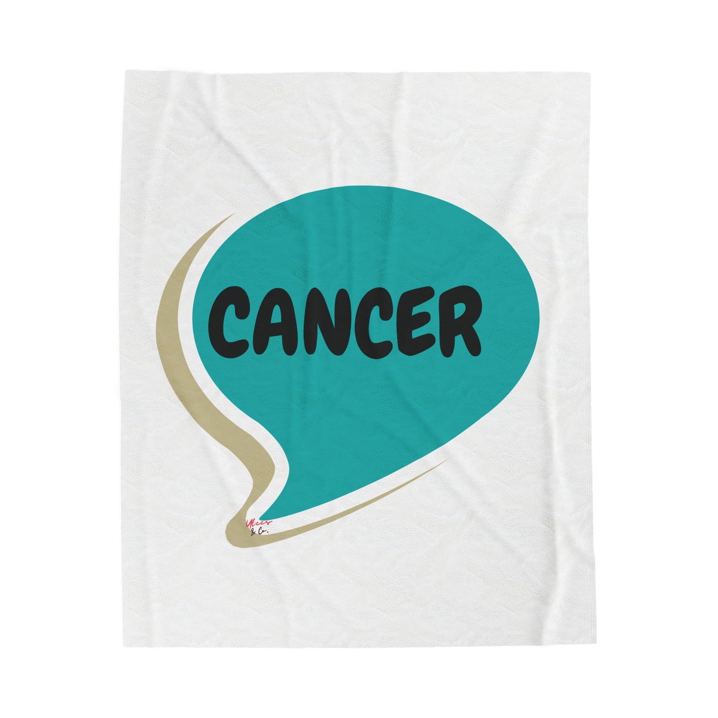 CANCER ZODIAC SIGN IN SPEECH BUBBLE VELVETEEN PLUSH BLANKET GIFT FOR CANCER SIGN BIRTHDAY HOROSCOPE CANCER SIGN BLANKET