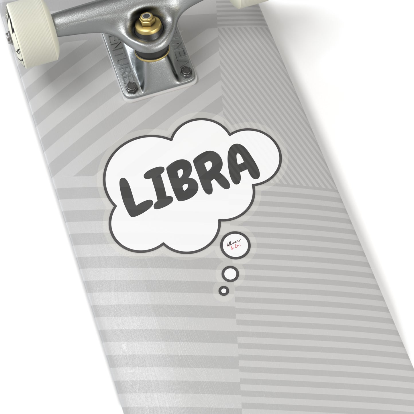 LIBRA ZODIAC HOROSCOPE SIGN STICKER IN THOUGHT BUBBLE LIBRA BIRTHDAY SIGN STICKER BIG OVERSIZED STICKER ASTROLOGY SIGN LIBRA STICKER JOURNAL STICKER NOTEBOOK STICERS STATIONARY STICKERS