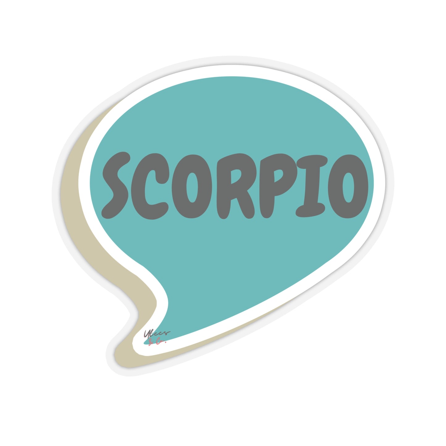 SCORPIO ZODIAC SIGN IN SPEECH BUBBLE STICKER JOURNAL STICKER NOTEBOOK STICKER STATIONARY STICKER SCORPIO SIGN SYMBOLS BIRTHDAY SIGNS