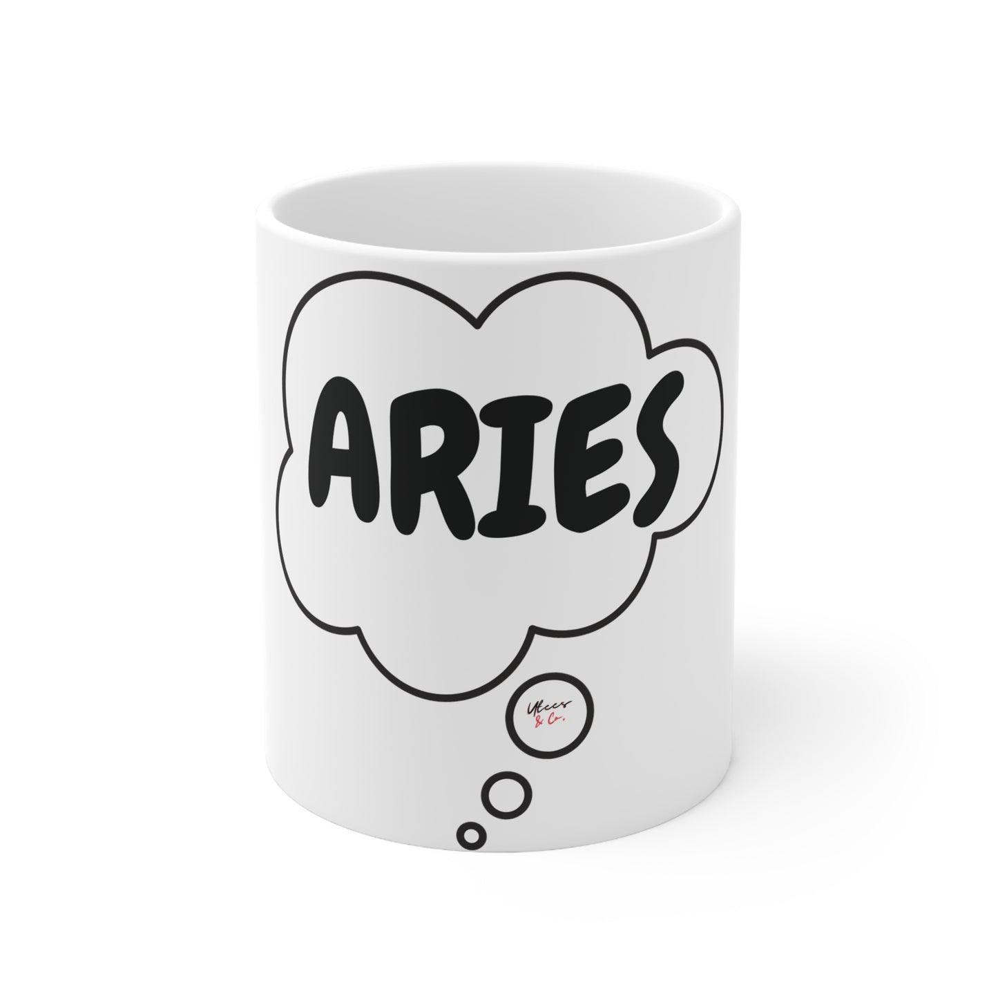 ARIES ZODIAC SIGN COFFEE MUG IN THOUGHT BUBBLE GIFT FOR HOROSCOPE CERAMIC MUG 11oz COFFEE LOVER GIFT ARIES ZODIAC SIGN ASTRONOMY MUG