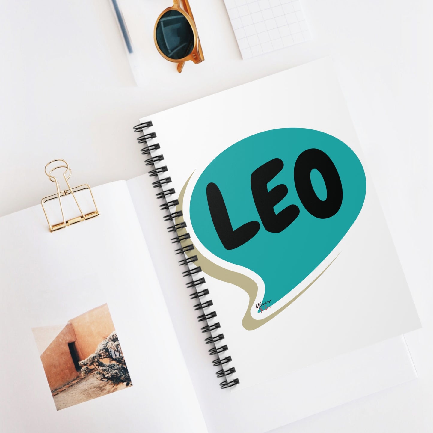 LEO ZODIAC SIGN SPIRAL NOTEBOOK IN SPEECH BUBBLE LEO BIRTHDAY SIGN HOROSCOPE SPIRAL NOTEBOOK