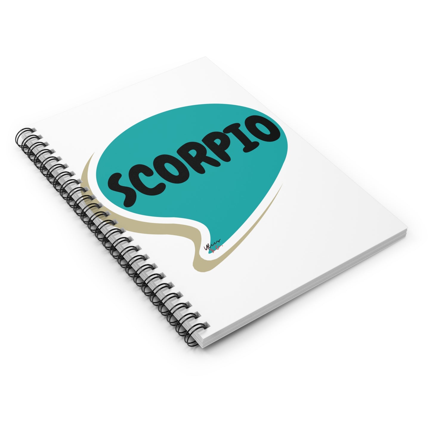 SCORPIO ZODIAC SIGN SPIRAL NOTEBOOK IN SPEECH BUBBLE SCORPIO BIRTHDAY SIGN HOROSCOPE SPIRAL NOTEBOOK