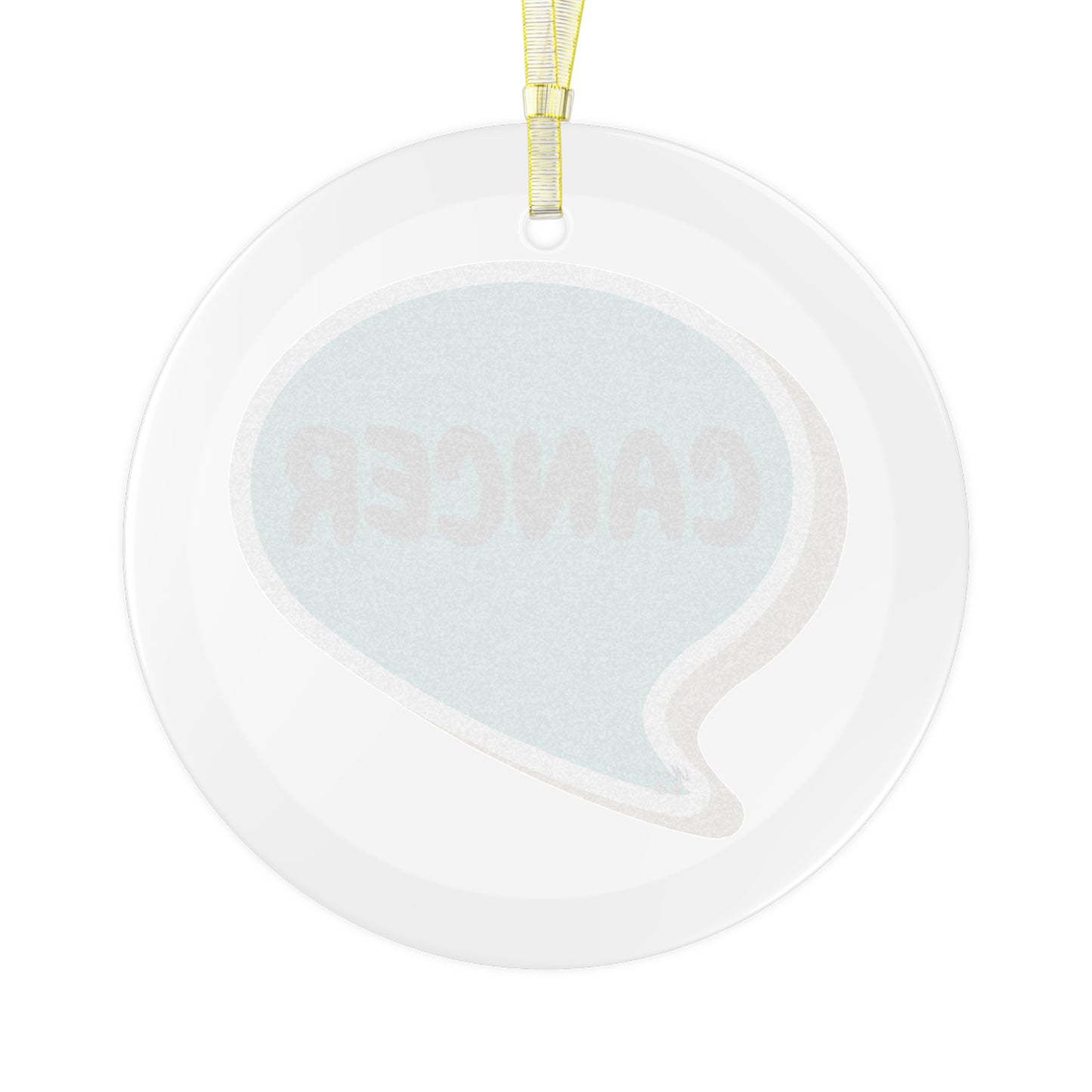 CANCER ZODIAC SIGN GLASS ORNAMENT CHRISTMAS TREE DECORATION SPEECH BUBBLE ASTROLOGY SIGNS FOR HOLIDAY CHRISTMAS DECORATIONS GIFTS FOR SEASON