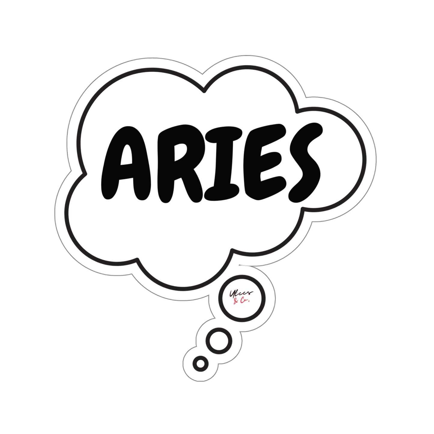 ARIES ZODIAC SIGN SINGLE STICKER HOROSCOPE ASTROLOGY IN THOUGHT BUBBLE OVERSIZED ARIES ZODIAC SIGNS STATIONARY STICKERS WHITE STICKER TRANSPARENT STICKER SCRAPBOOKING STICKER ARIES BIRTHDAY SIGNS GIFT STICKERS