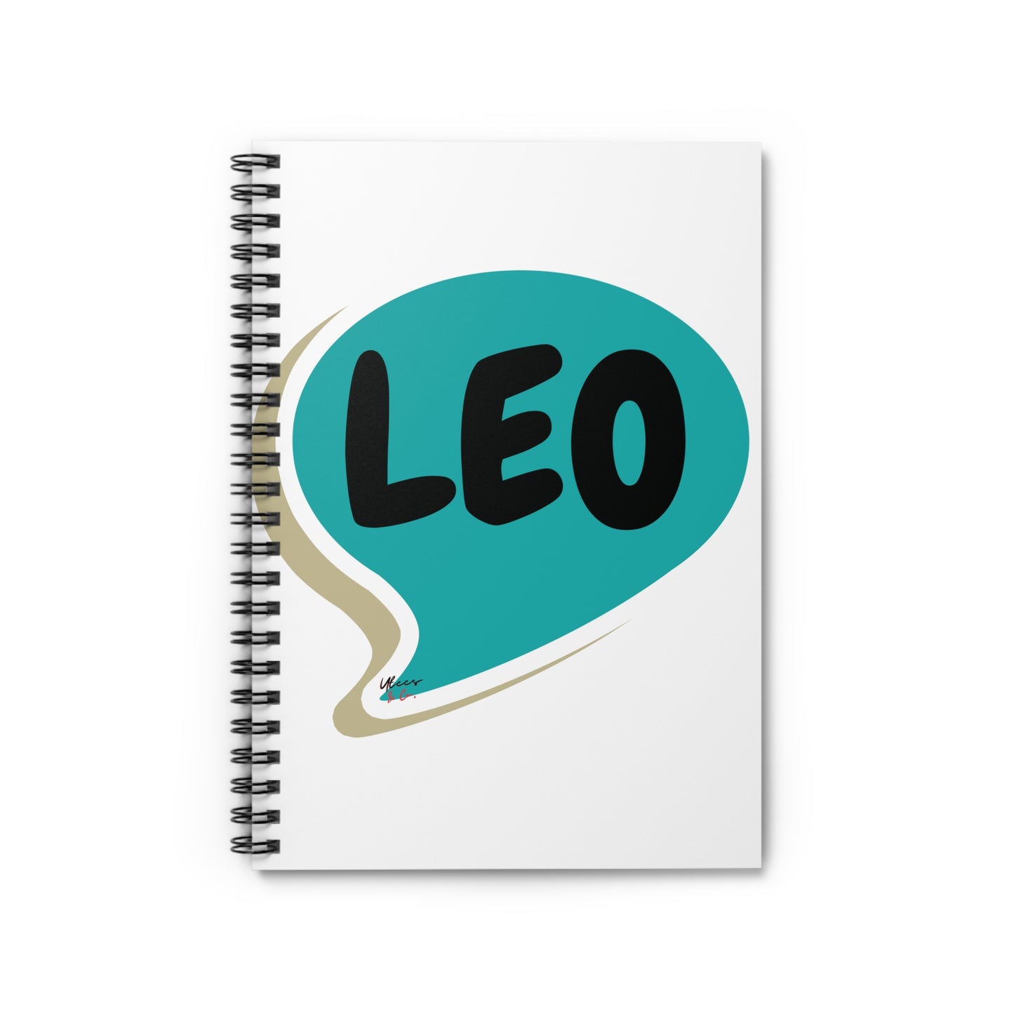 LEO ZODIAC SIGN SPIRAL NOTEBOOK IN SPEECH BUBBLE LEO BIRTHDAY SIGN HOROSCOPE SPIRAL NOTEBOOK