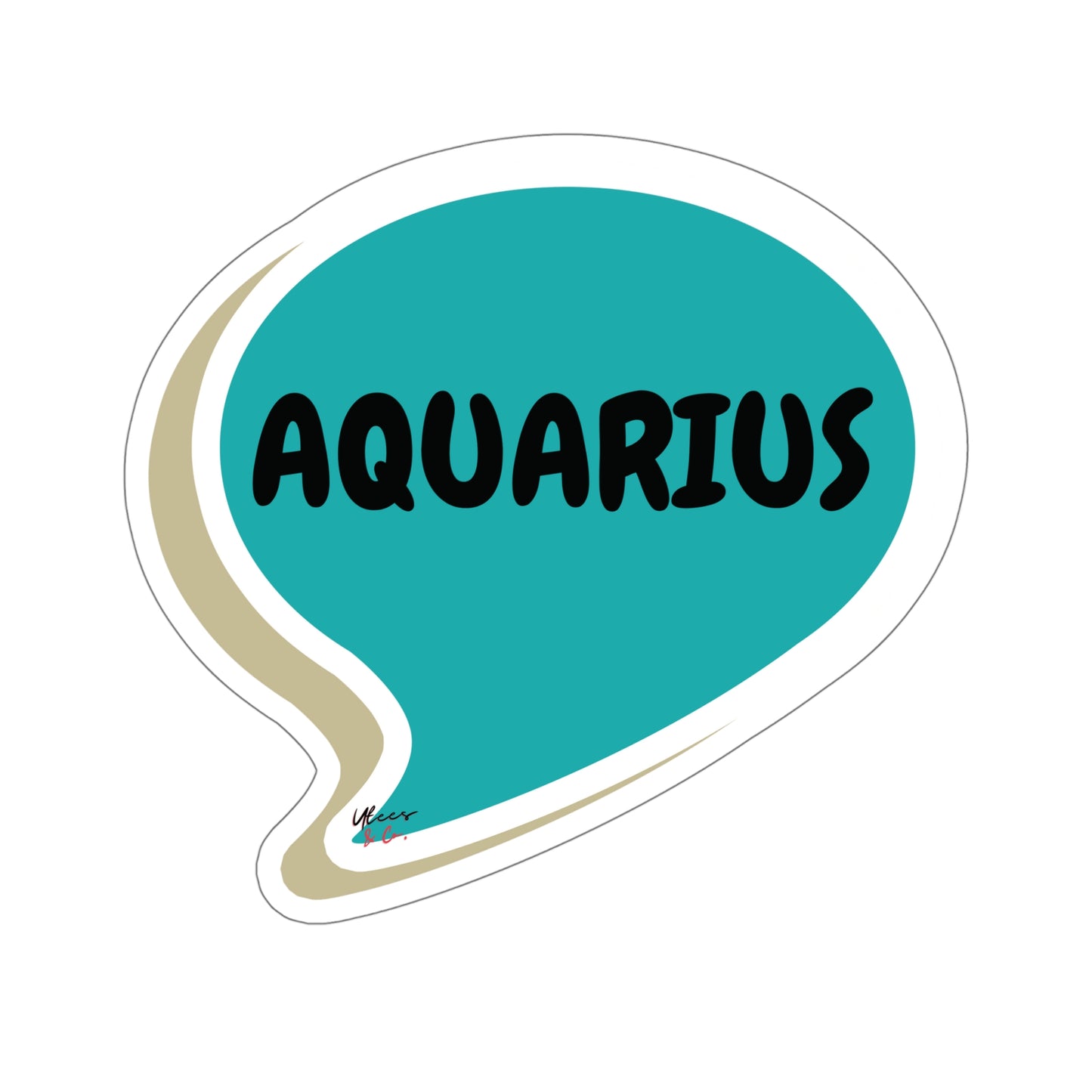 AQUARIUS ZODIAC SIGN BIG STICKER FOR DECORATION HOROSCOPE ASTROLOGY SIGNS GIFT IN SPEECH BUBBLE SINGLE STICKER AQUARIUS ZODIAC SIGNS STATIONARY STICKER SCRAPBOOKING STICKER AQUARIUS BIRTHDAY SIGNS GIFT STICKERS