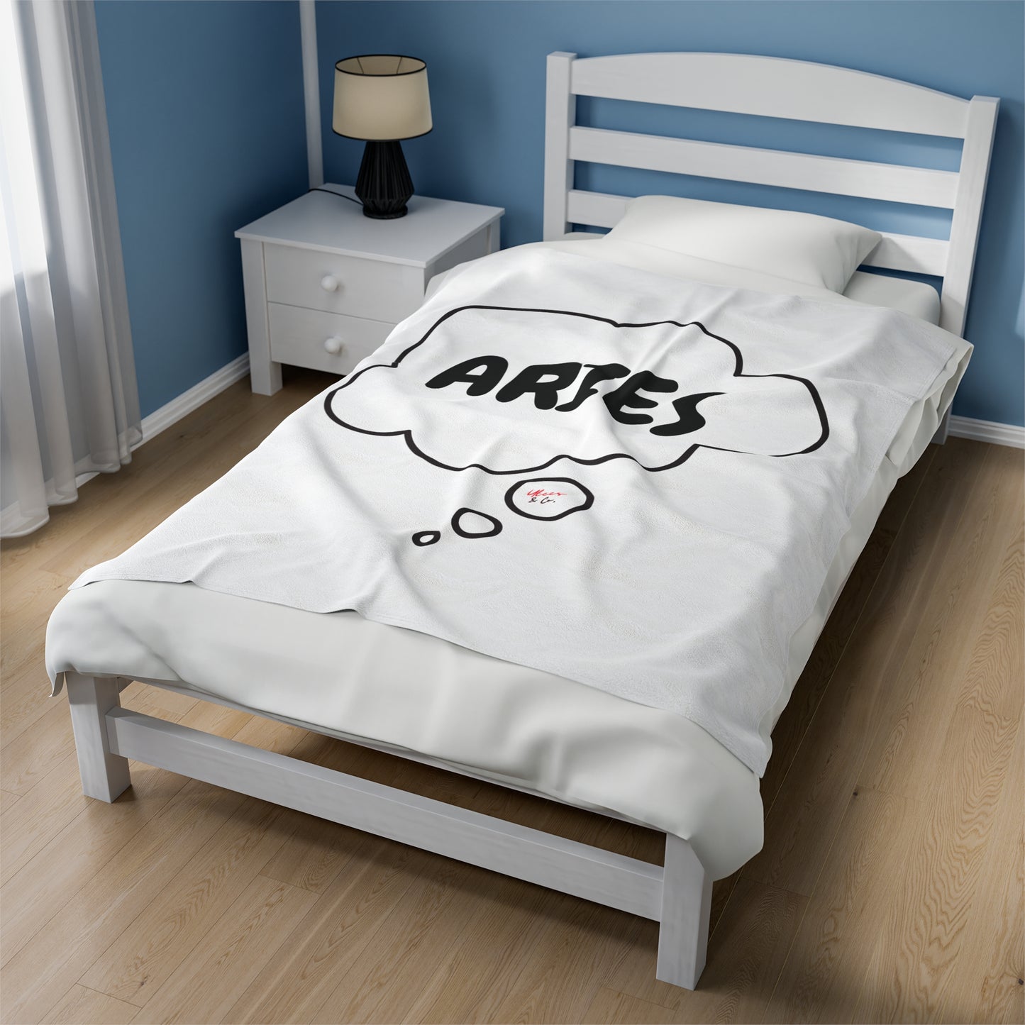 ARIES ZODIAC SIGN HOROSCOPE IN THOUGHT BUBBLE VELVETEEN PLUSH BLANKET ARIES BIRTHDAY ZODIAC SIGN GIFT BLANKET GIFT ASTRONOMY ARIES SIGN