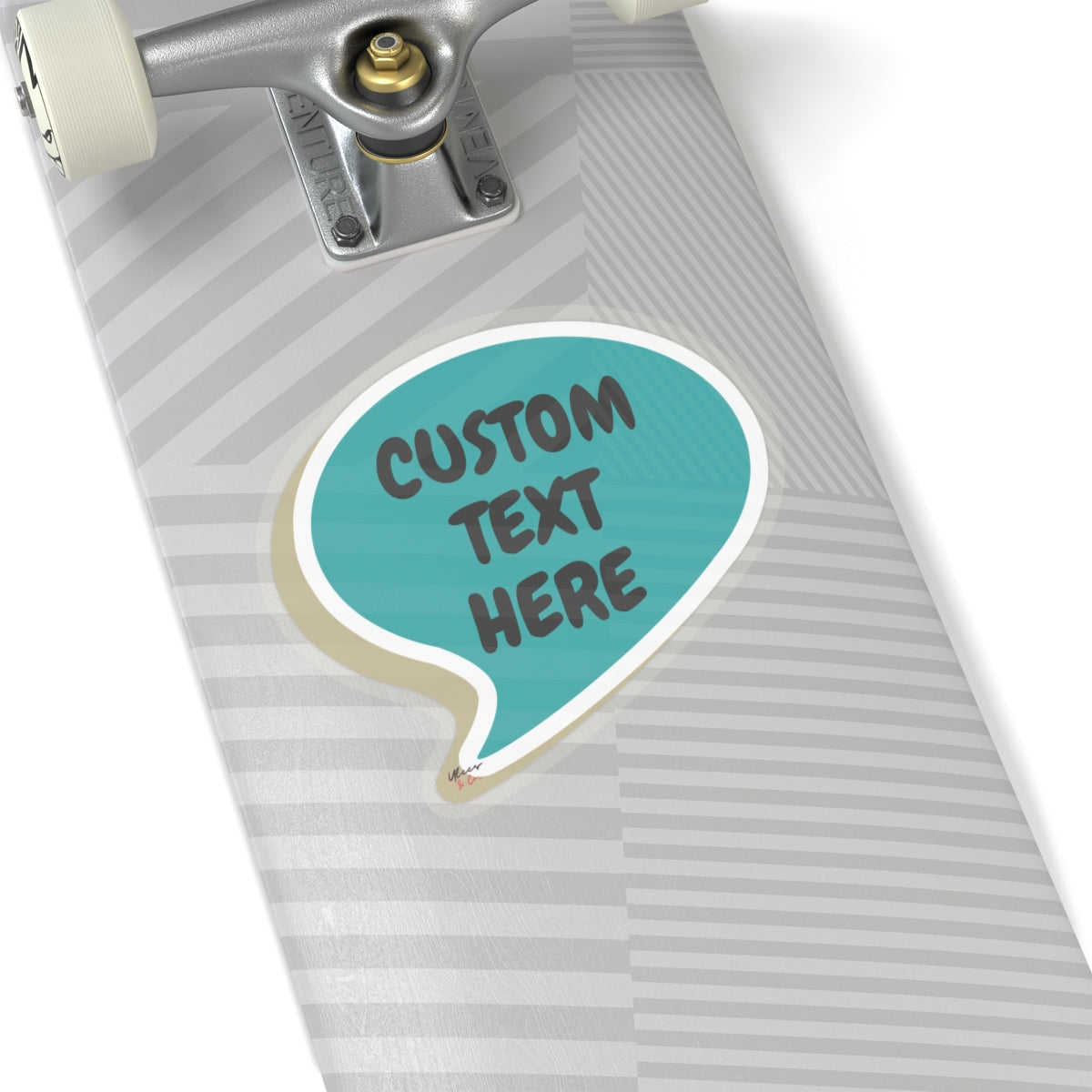 PERSONALIZE BIG STICKER IN SPEECH BUBBLE CUSTOM 6X6 BIG STICKER CUSTOMIZE BIG STICKER