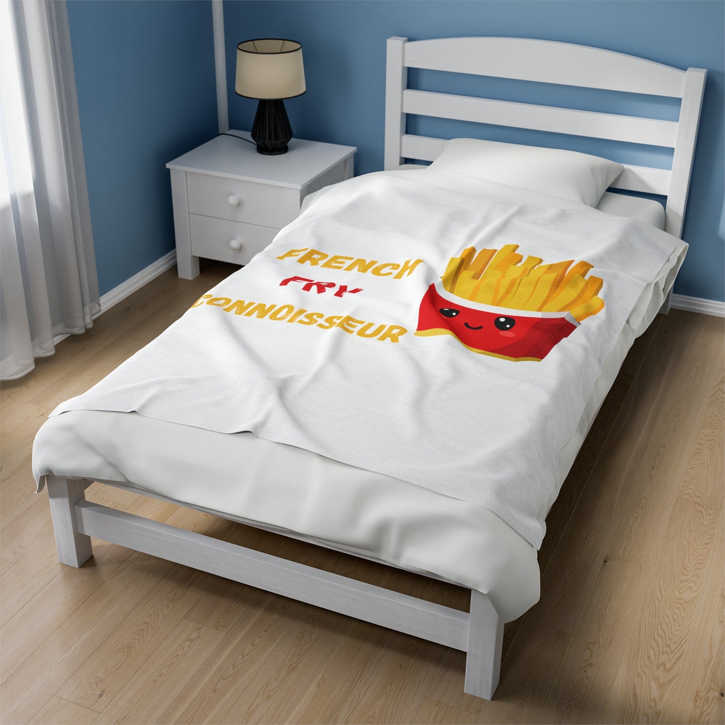 FRENCH FRY CONNOISSEUR BLANKET VELVETEEN PLUSH BLANKET