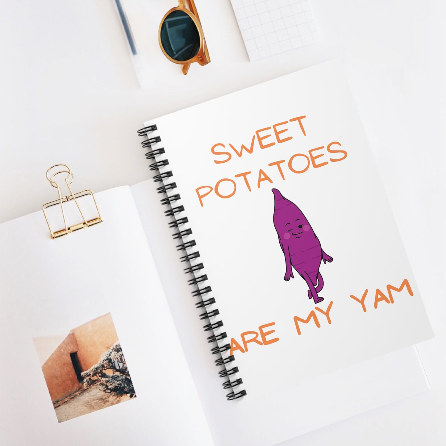 SWEET POTATOES ARE MY YAM NOTEBOOK SPIRAL LINE JOURNAL RULED LINE NOTEBOOK