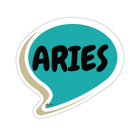 ARIES ZODIAC SIGN STICKER OVERSIZED IN SPEECH BUBBLE CUSTOMIZE STICKER GIFTS FOR STATIONARY OVERSIZED PERSONALIZED STICKER FOR JOURNALS SCRAPBOOKING STICKER ARIES BIRTHDAY SIGNS GIFT STICKERS