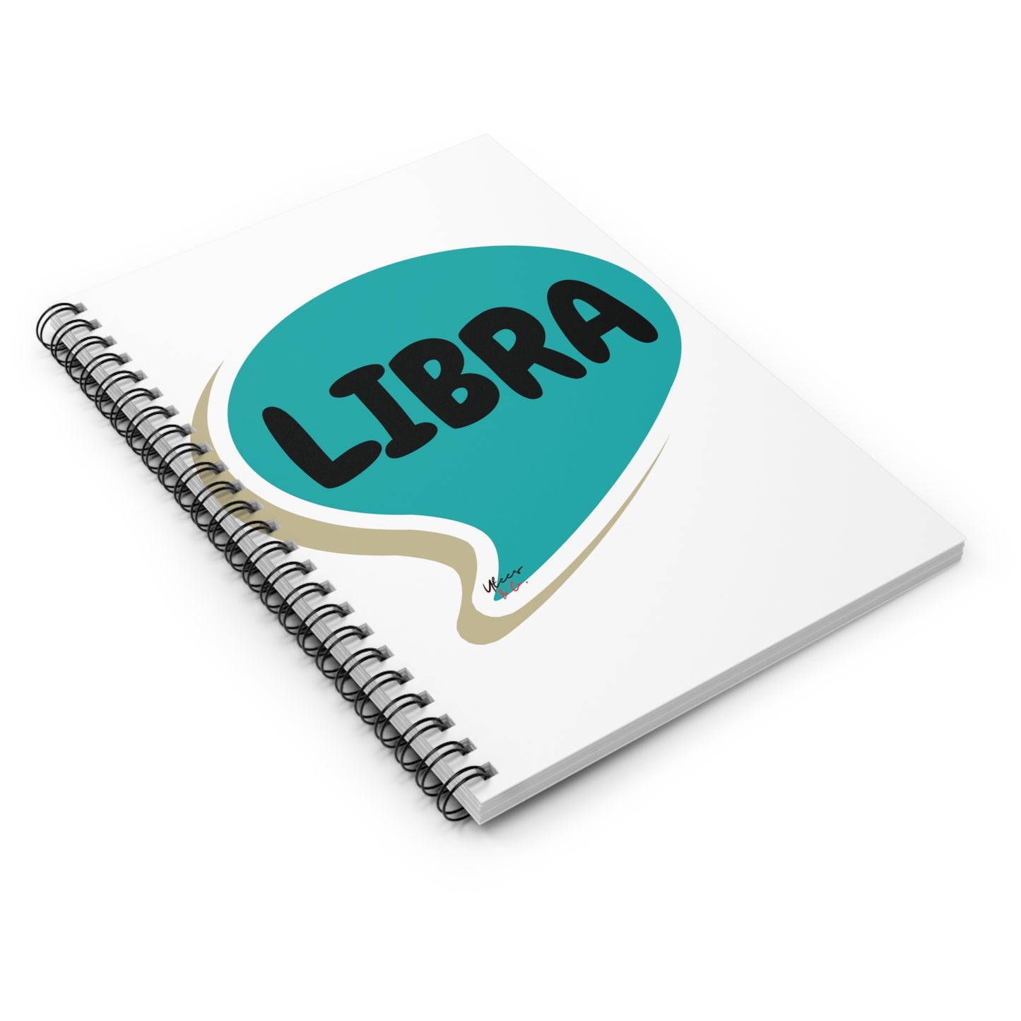 LIBRA ZODIAC SIGN SPIRAL NOTEBOOK IN SPEECH BUBBLE LIBRA BIRTHDAY SIGN HOROSCOPE SPIRAL NOTEBOOK