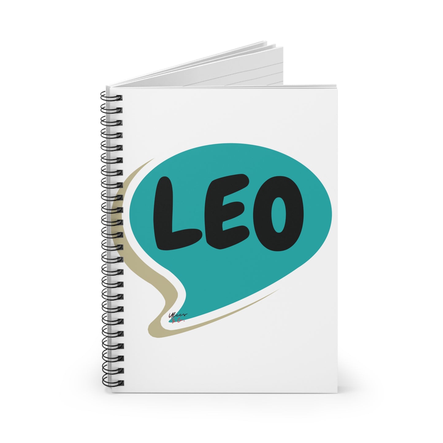 LEO ZODIAC SIGN SPIRAL NOTEBOOK IN SPEECH BUBBLE LEO BIRTHDAY SIGN HOROSCOPE SPIRAL NOTEBOOK